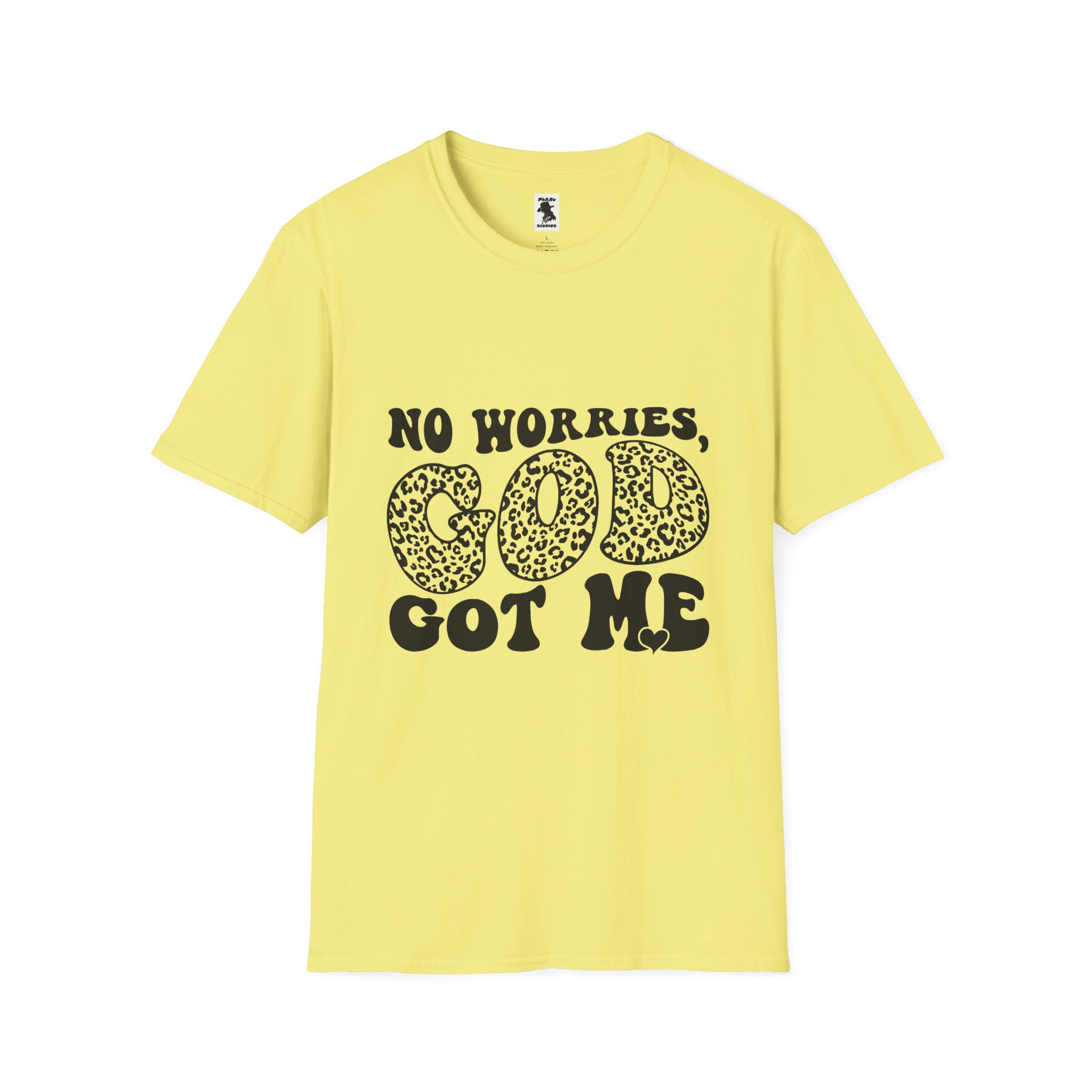 Inspirational Unisex Softstyle T-Shirt | "No Worries, God Got Me" - Image 9