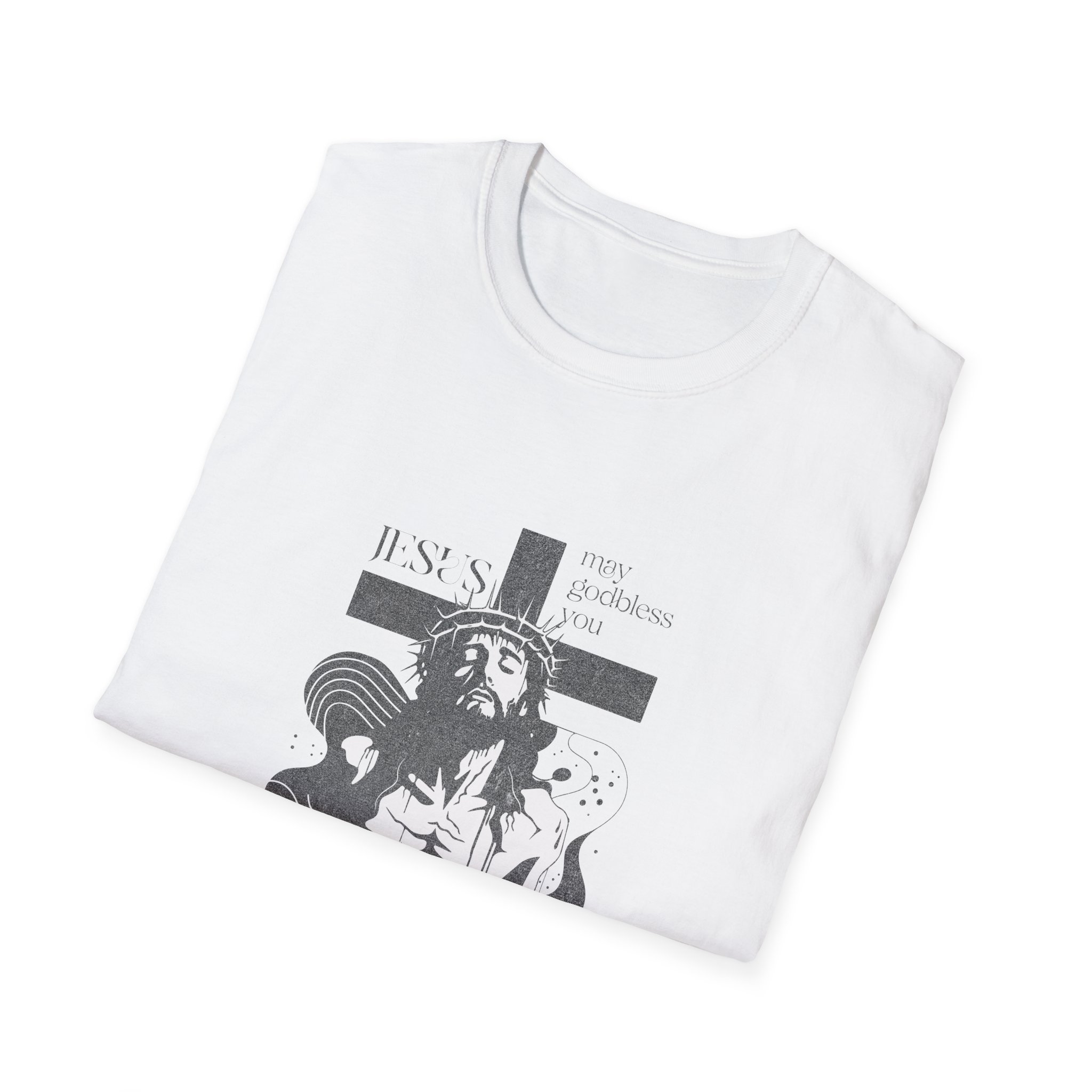 Stylized Jesus Cross Illustration (Religious Christian Tee) - Image 4