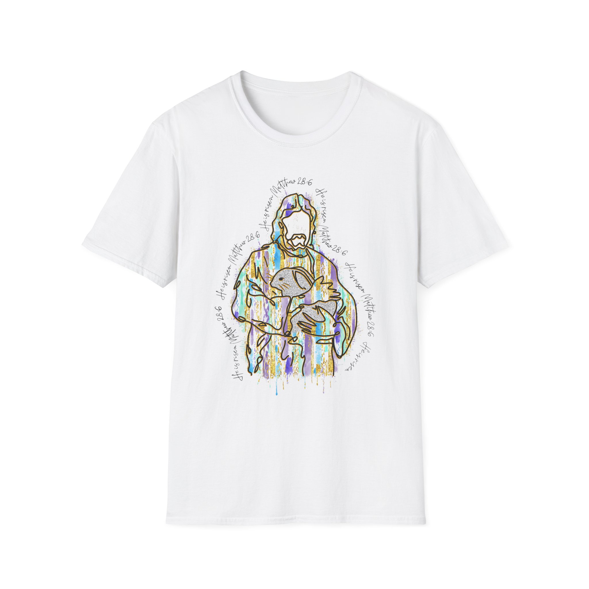 Matthew 28:6 Unisex Tee - Image 3