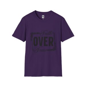 Faith Over Fear Unisex Softstyle T-Shirt - Inspirational Graphic Tee