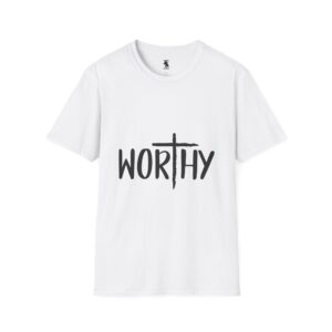 Worthy Unisex Softstyle T-Shirt - Faith-Inspired Apparel for Everyday Empowerment