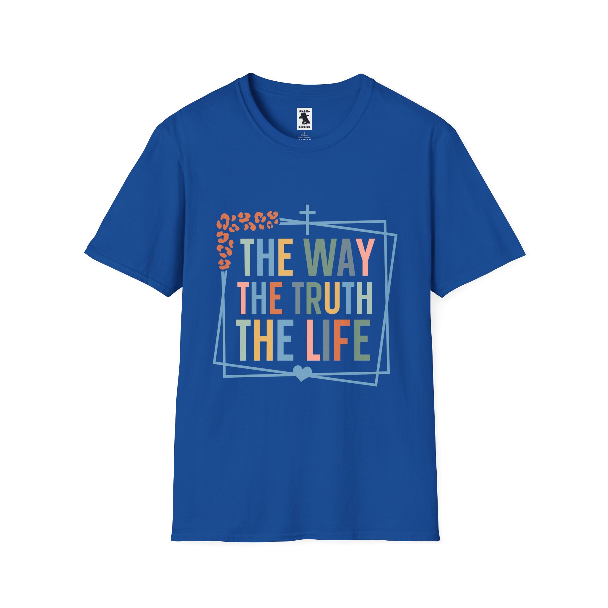 Inspirational Unisex Softstyle T-Shirt - "The Way, The Truth, The Life" - Image 29