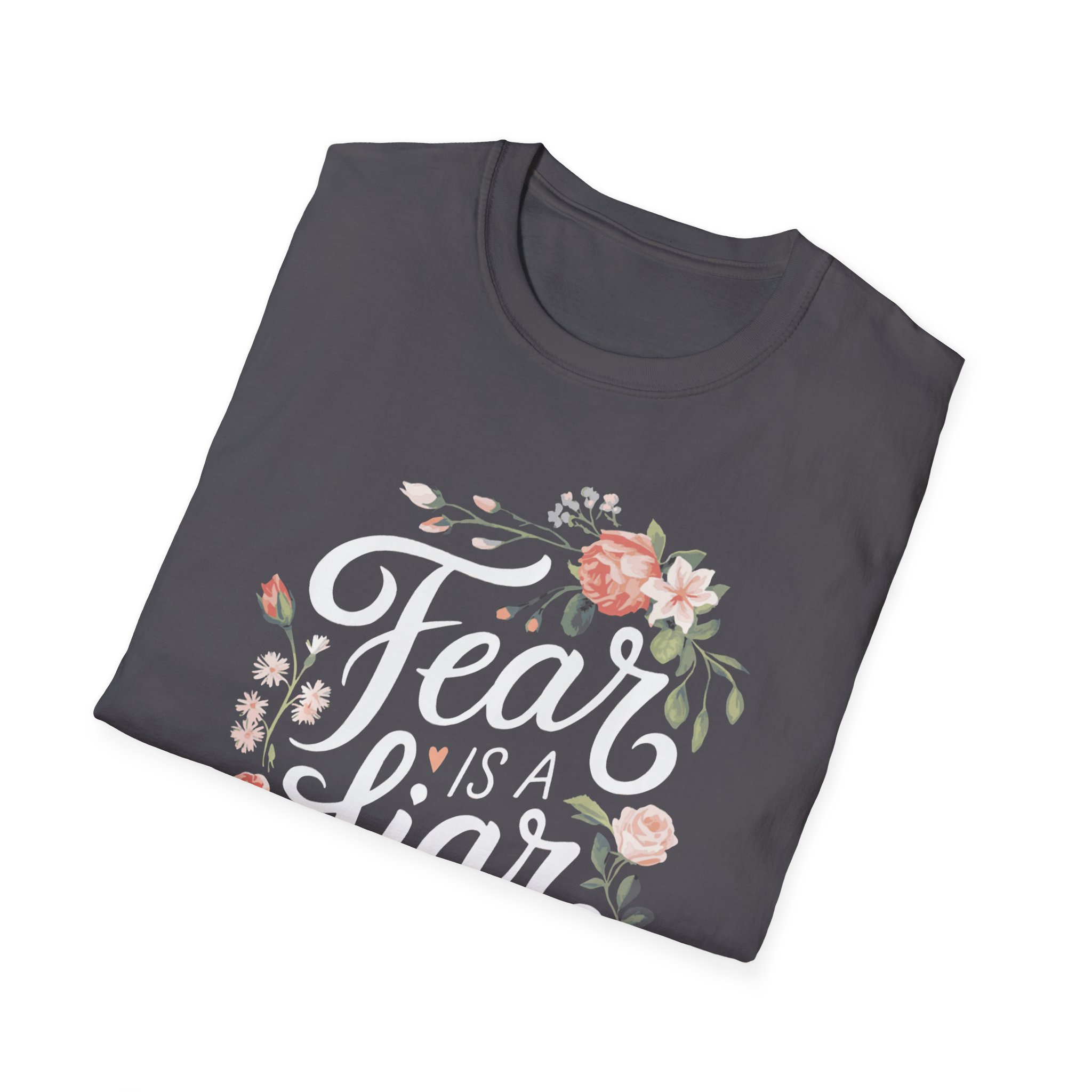 Fear Is a Liar T-Shirt — Floral Christian Scripture Tee (1 John 4:18) - Image 10