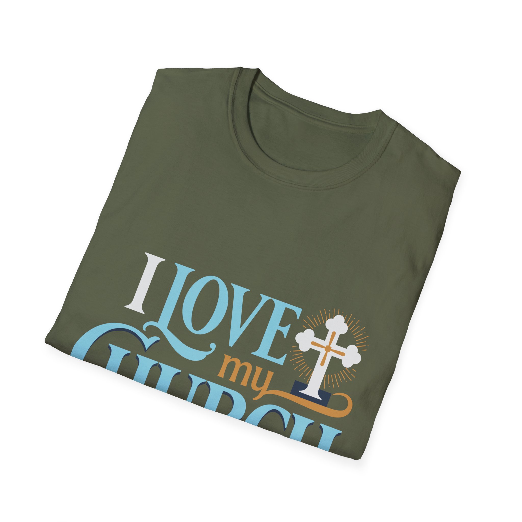 I Love My Church T-Shirt – Christian Faith Cross Tee for Church Events & Sunday Worship - Image 6