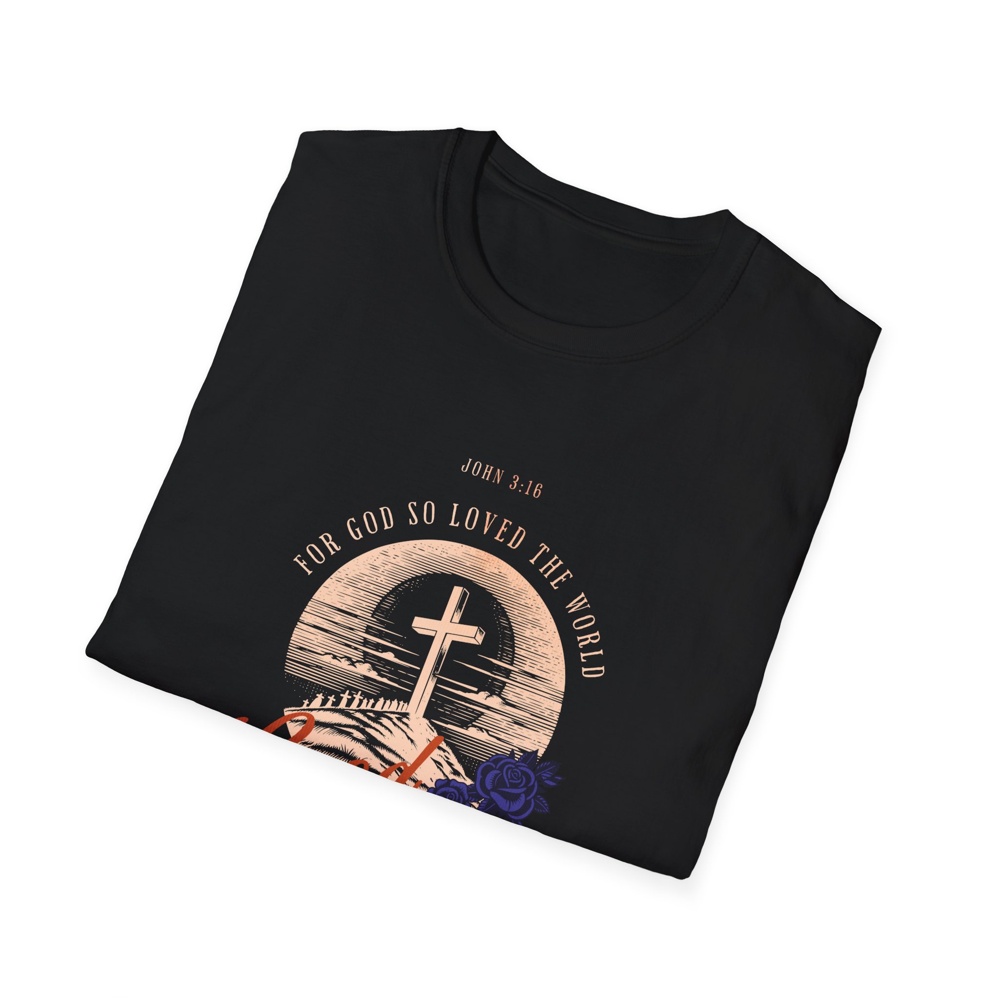 Good Friday Cross T-Shirt — Jesus Loved the World Christian Tee - Image 4