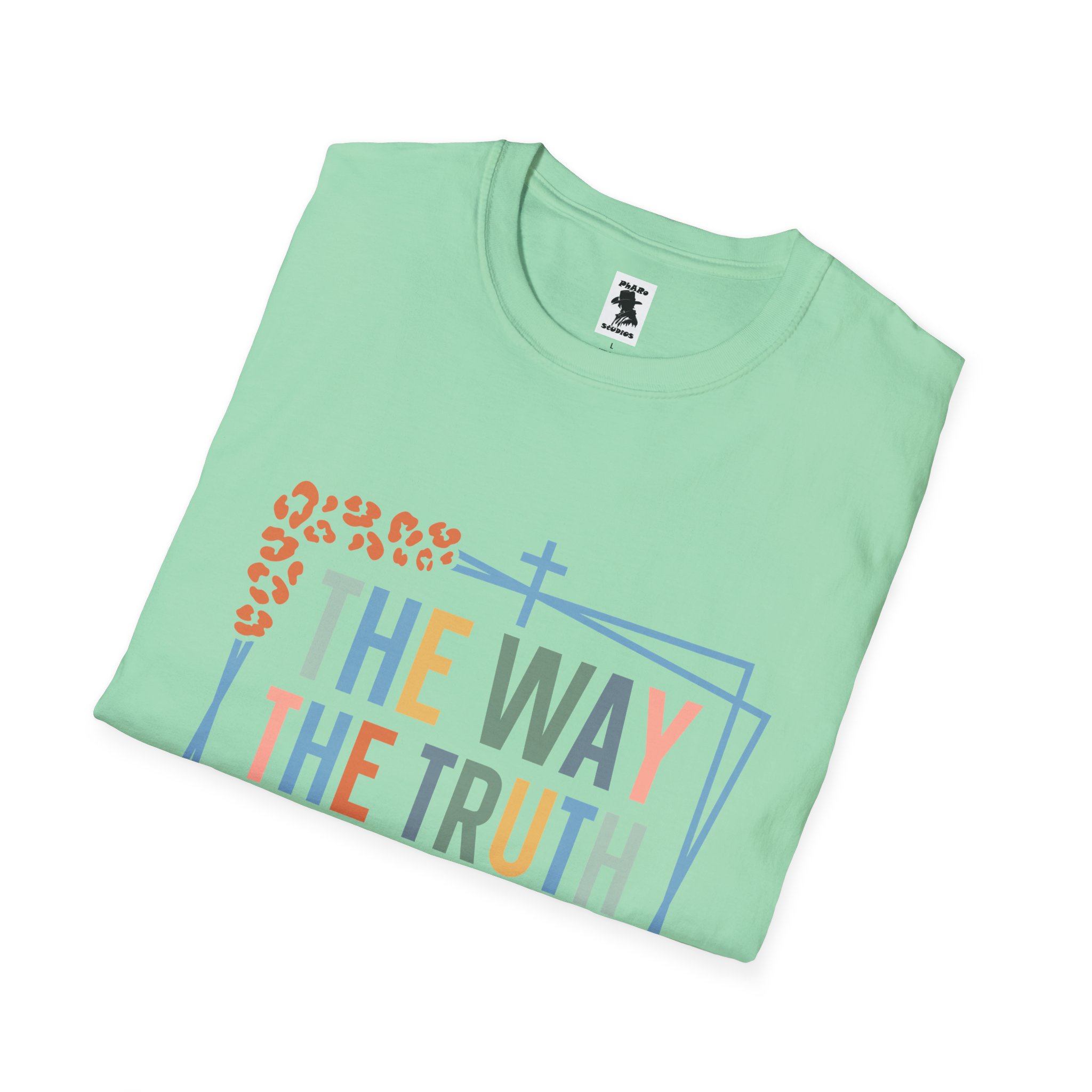 Inspirational Unisex Softstyle T-Shirt - "The Way, The Truth, The Life" - Image 20