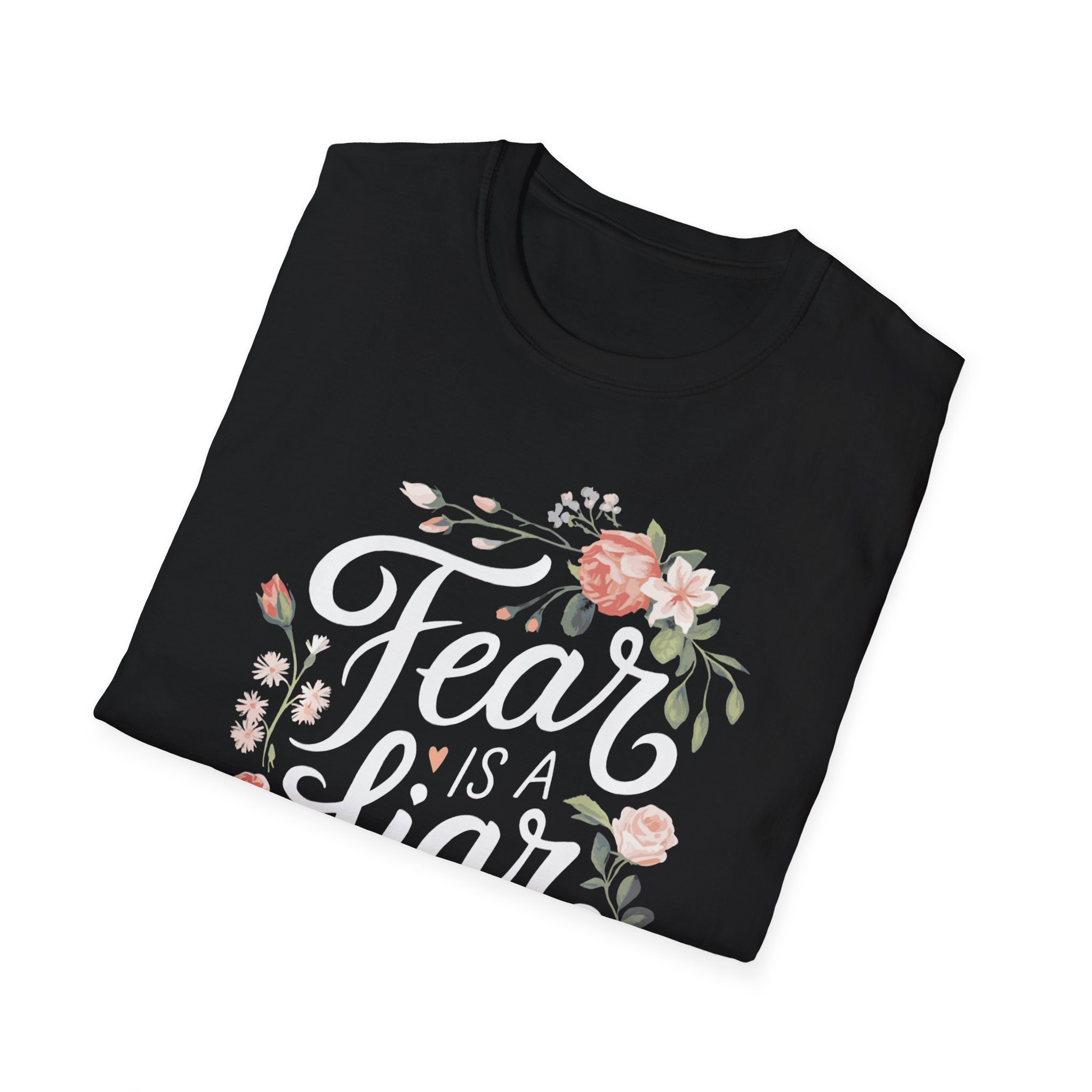 Fear Is a Liar T-Shirt — Floral Christian Scripture Tee (1 John 4:18) - Image 2