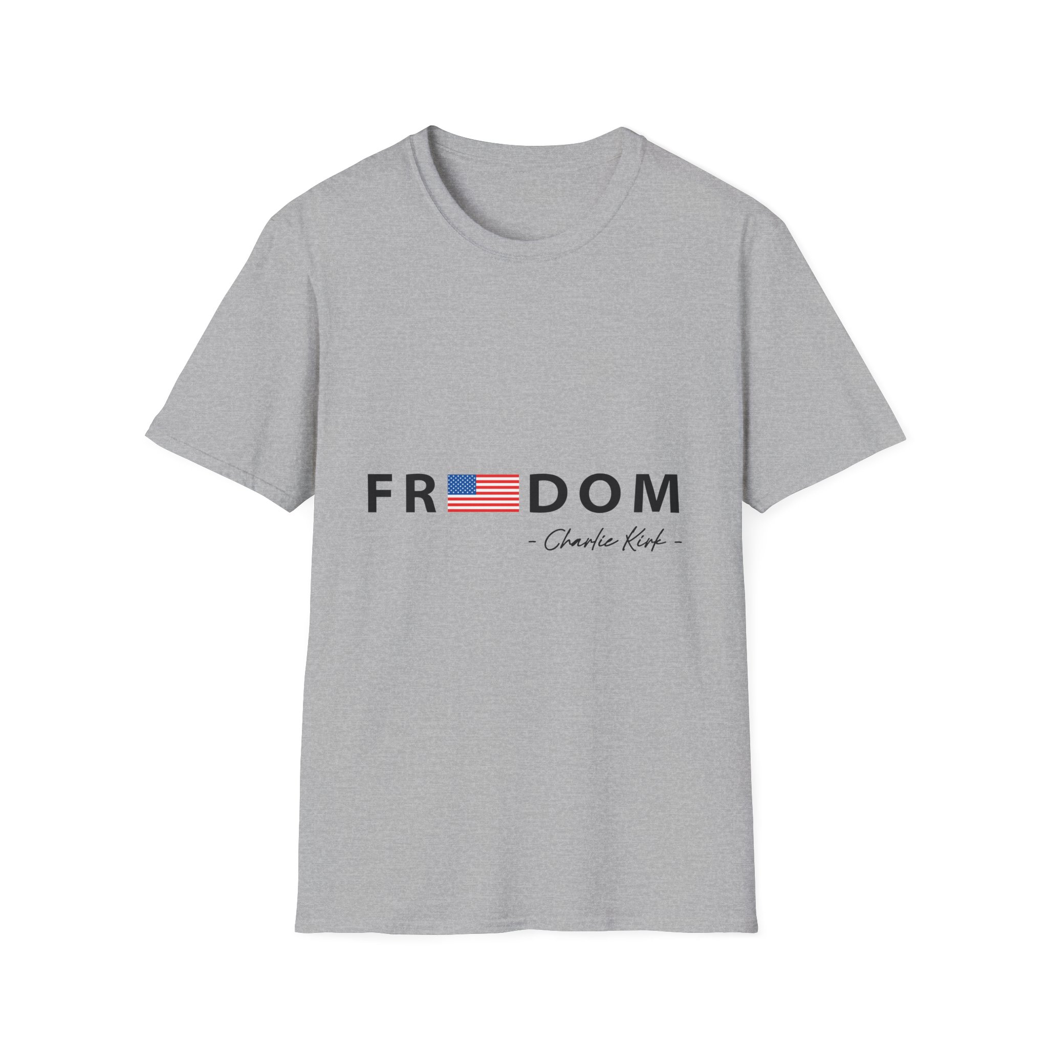 Freedom T-Shirt — "Freedom" with American Flag Graphic - Image 5