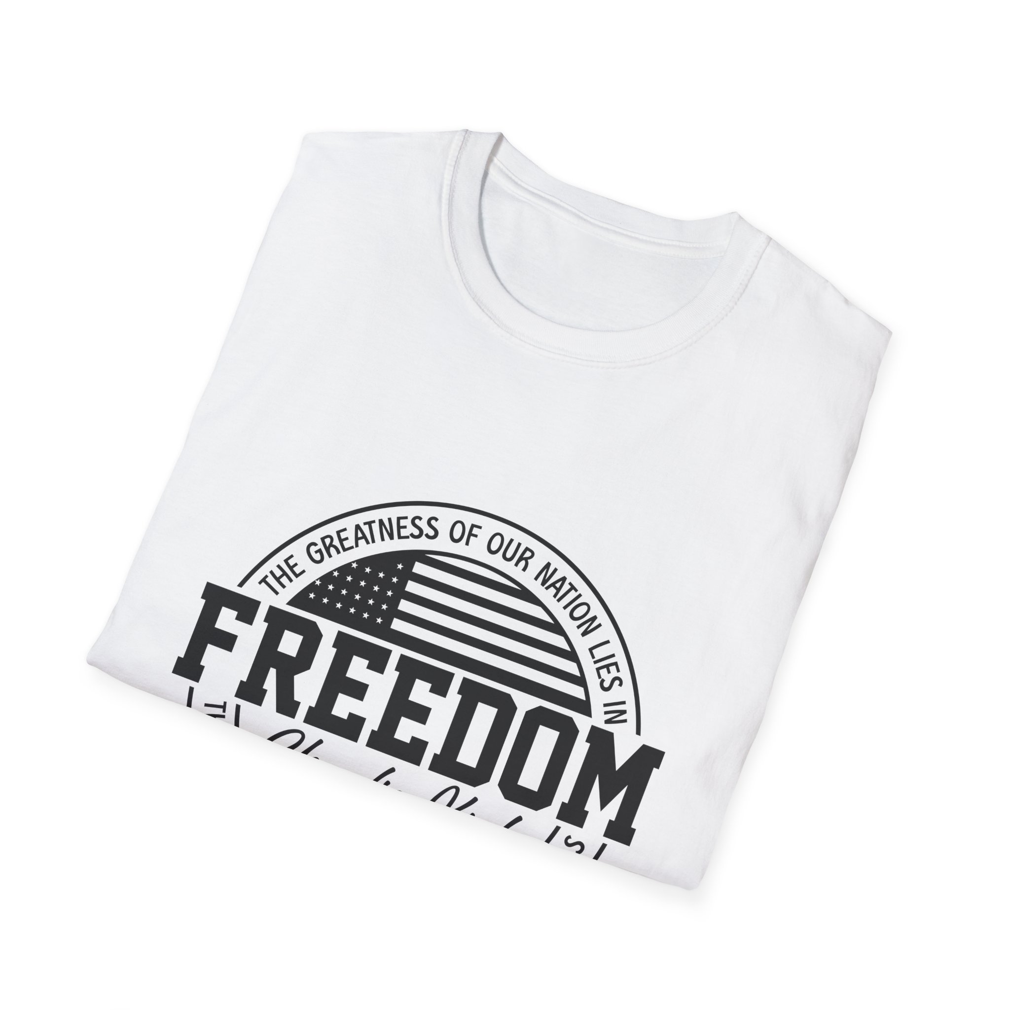 Freedom Memorial T-Shirt – 'Freedom' Vintage Flag Tribute (Charlie Kirk 1993–2025) - Image 4