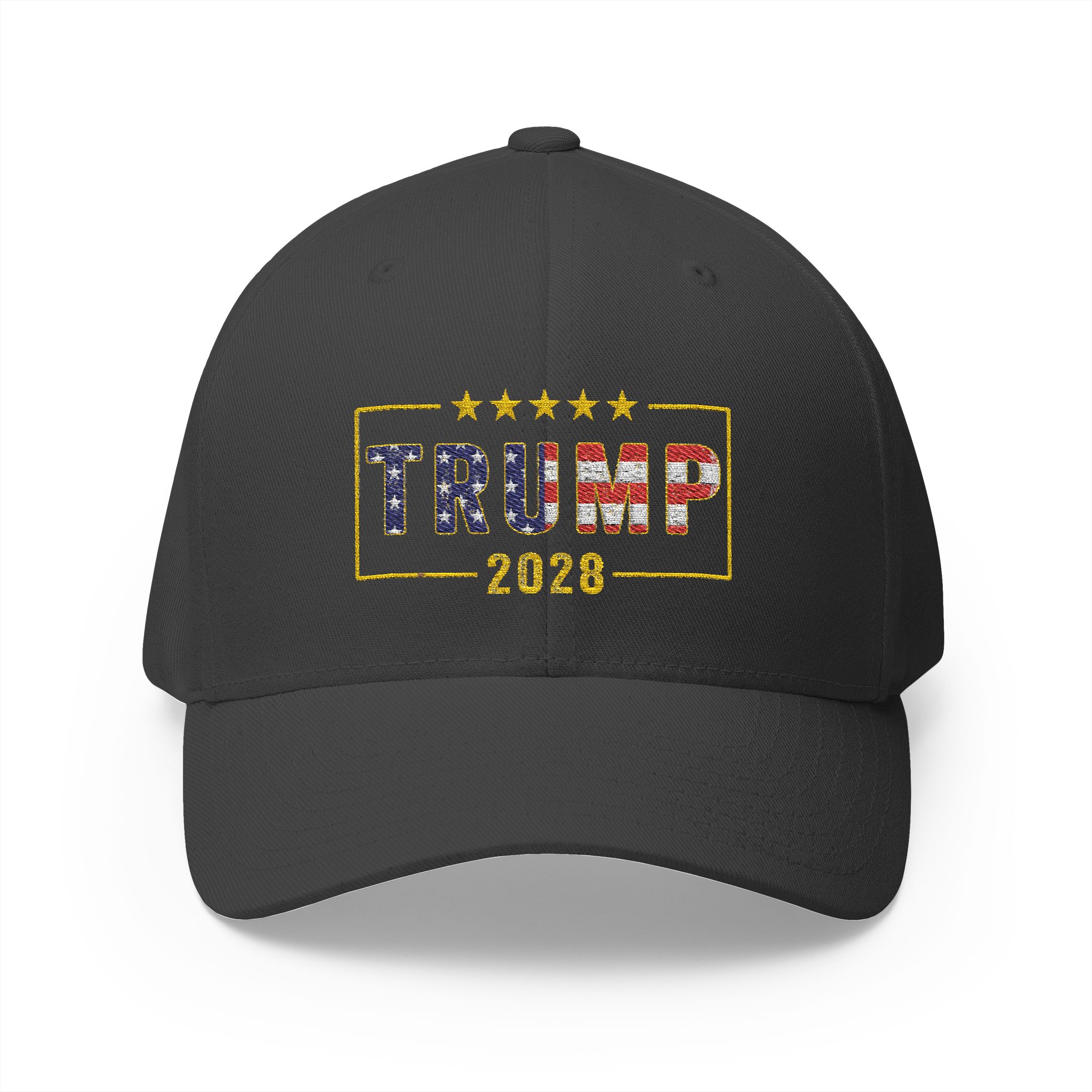 Trump 2028 Embroidered Baseball Cap — Patriotic American Flag Design - Image 13