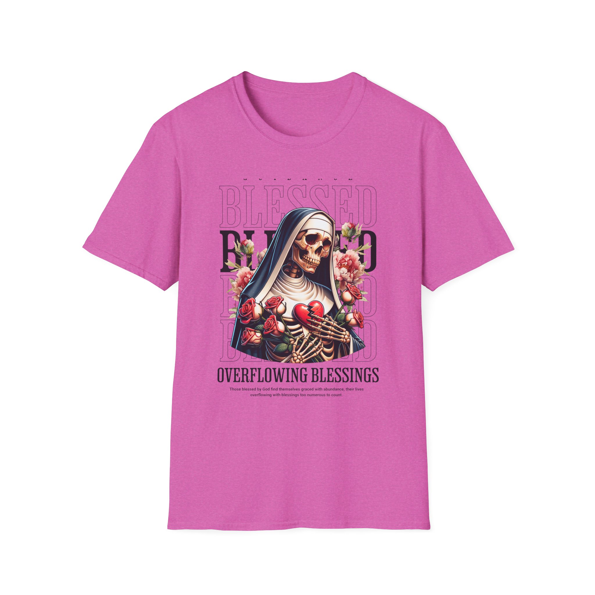 Blessed Nun T-Shirt — "Overflowing Blessings" Graphic Tee - Image 21