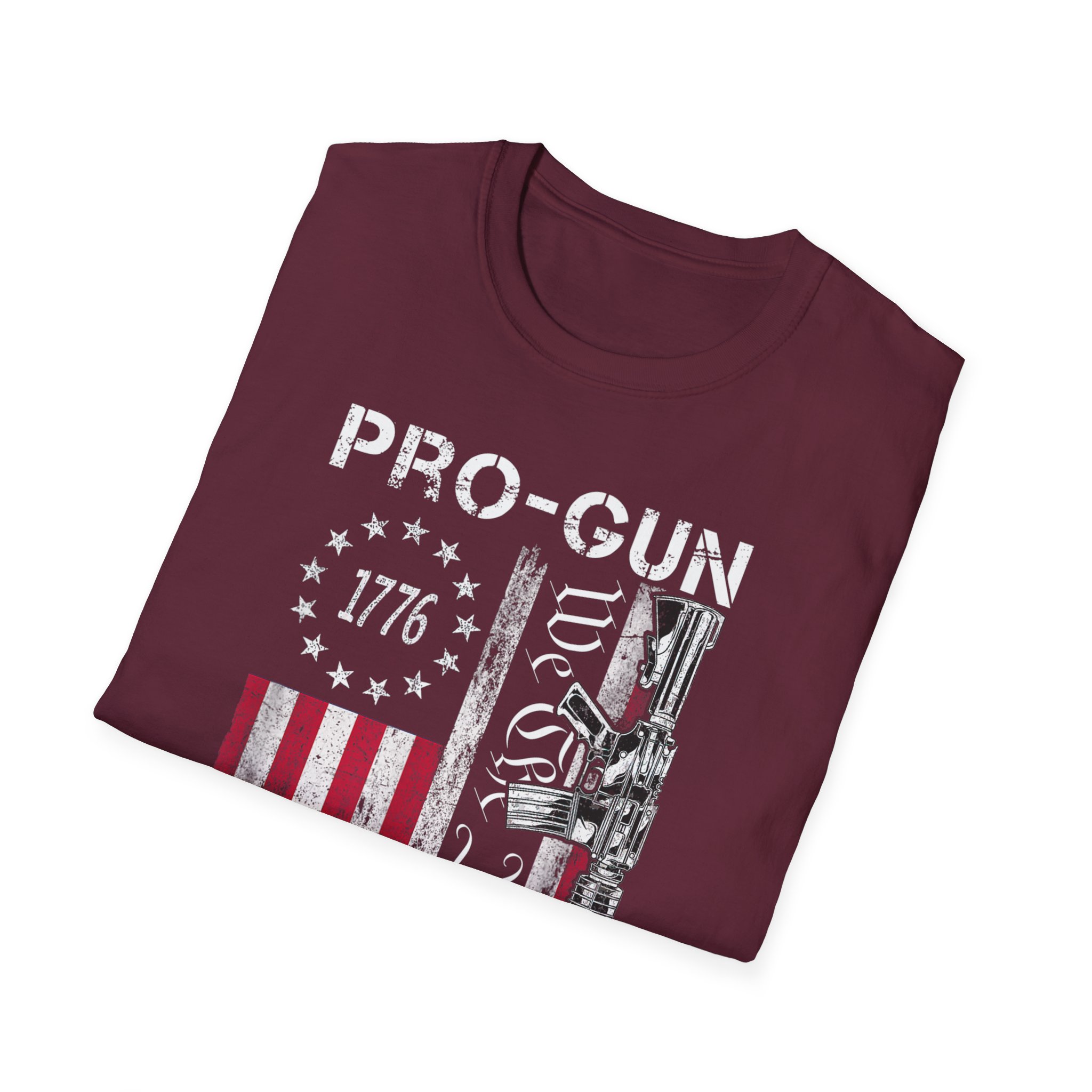 Pro-Gun Anti-Idiot T-Shirt — 1776 American Flag & 'We The People' Rifle Tee - Image 6
