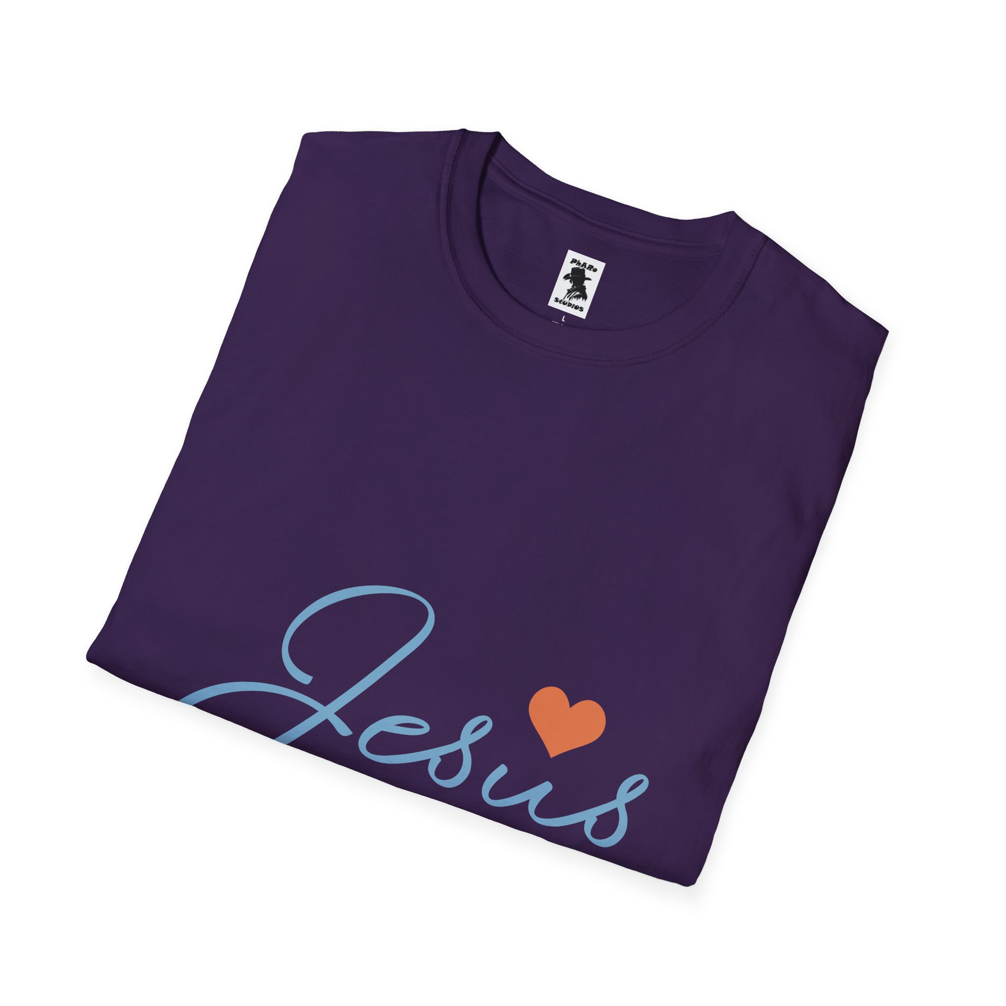 Jesus Love Unisex Softstyle T-Shirt - Faith-Inspired Casual Wear - Image 36