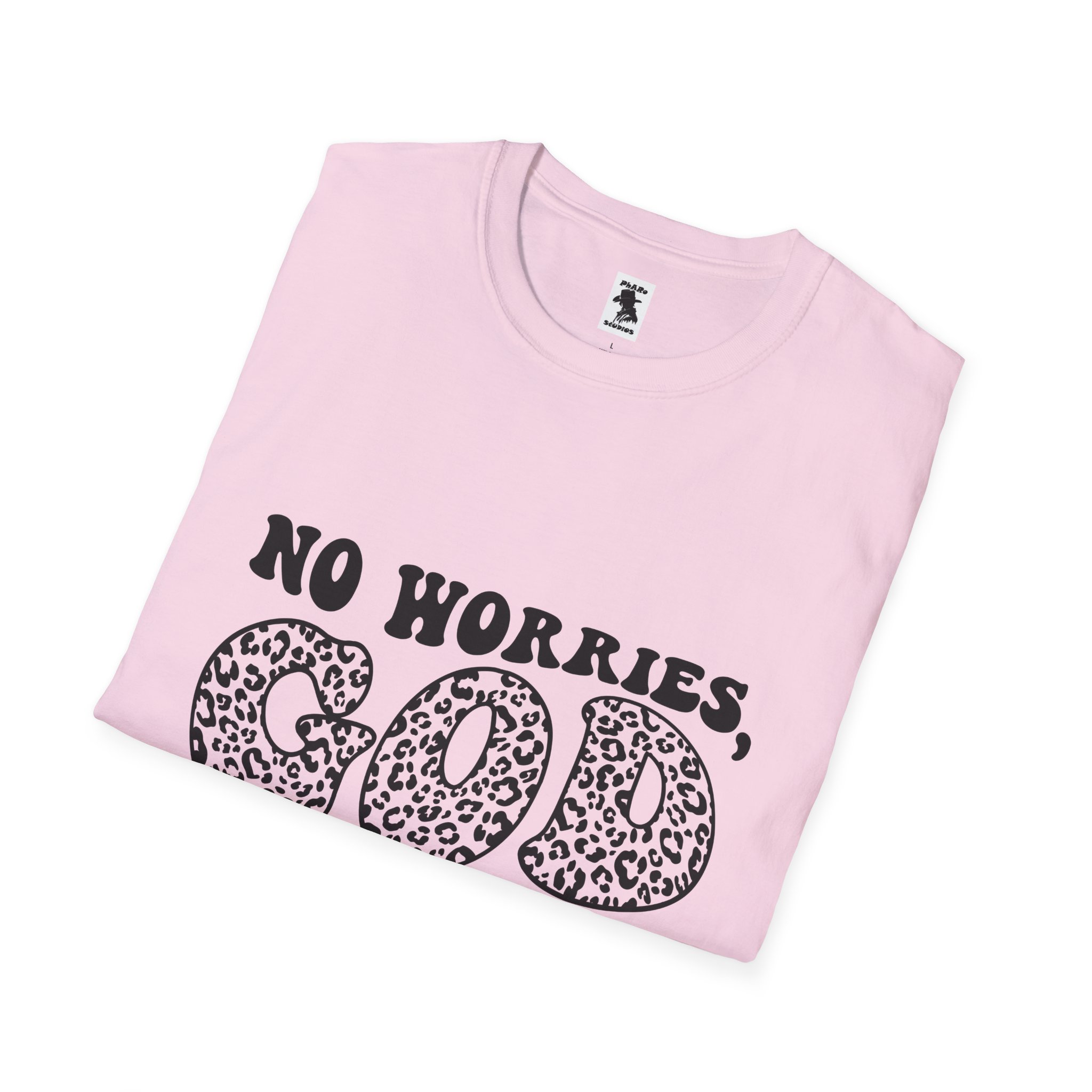 Inspirational Unisex Softstyle T-Shirt | "No Worries, God Got Me" - Image 4