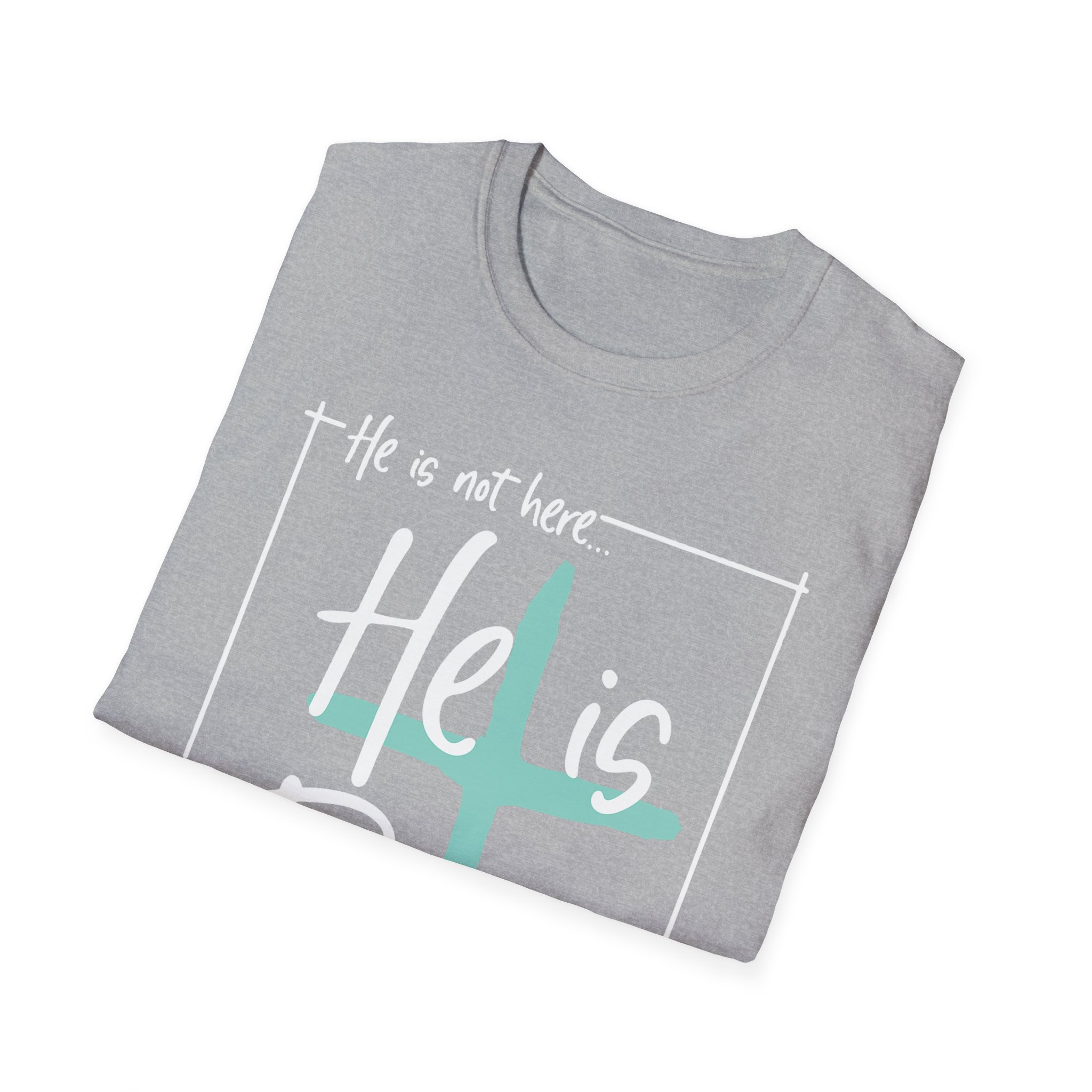 He Is Risen T-Shirt — Christian Easter Cross Tee - Image 6