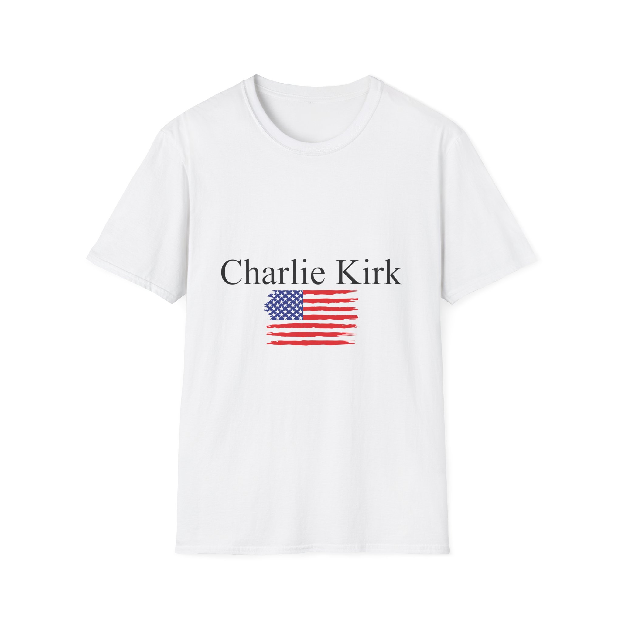 Charlie Kirk American Flag T-Shirt