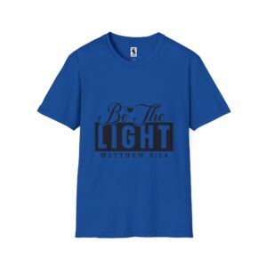 Inspirational Unisex Softstyle T-Shirt - 'Be The Light' Matthew 5:14