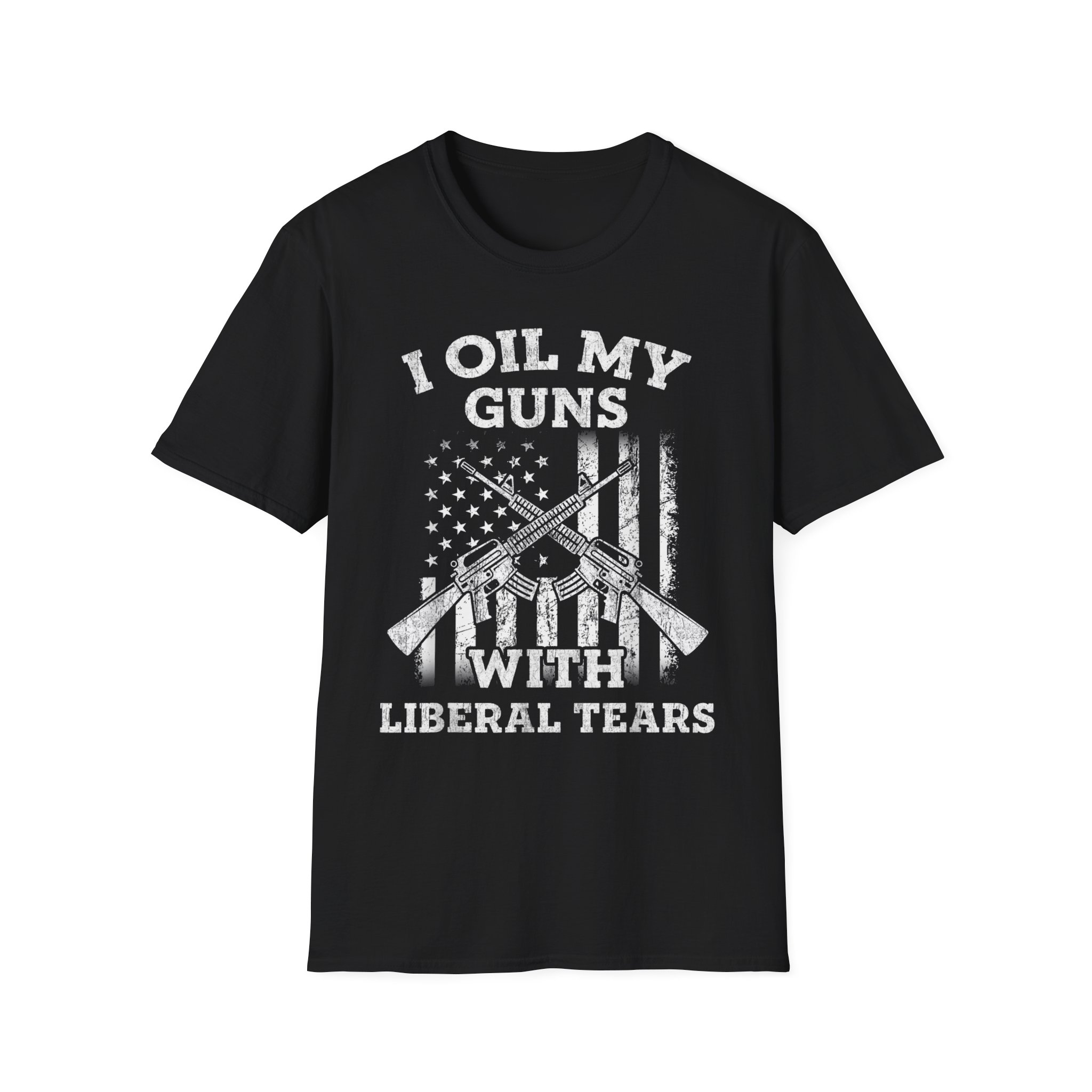 Gun Rights T-Shirt — "I Oil My Guns With Liberal Tears" Patriotic Rifle Shirt - Image 3