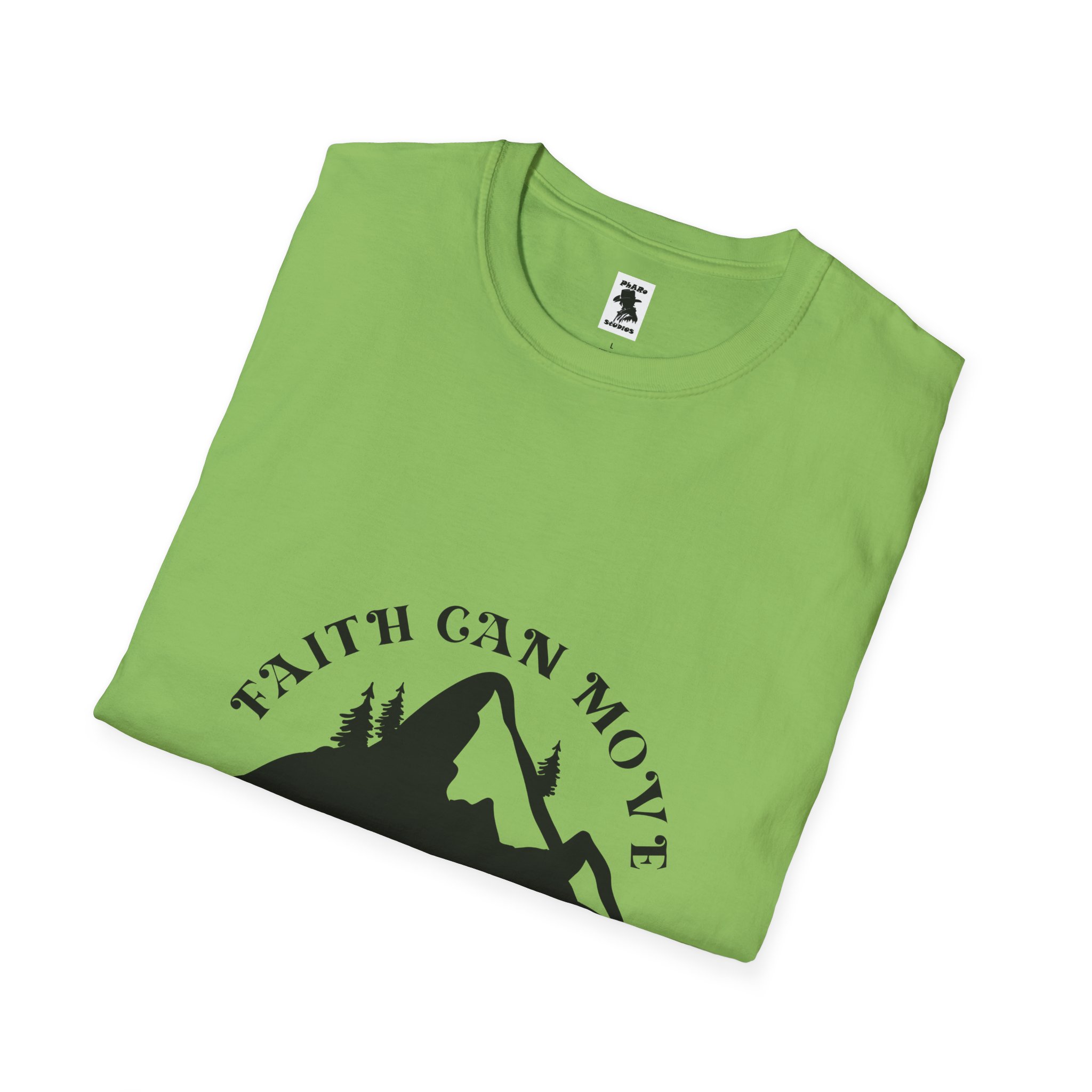 Inspirational Unisex Softstyle T-Shirt - 'Faith Can Move Mountains' - Image 16