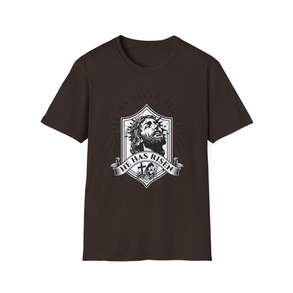 He Is Risen T-Shirt — Christian Easter Faith Shirt (Matthew 28:6)
