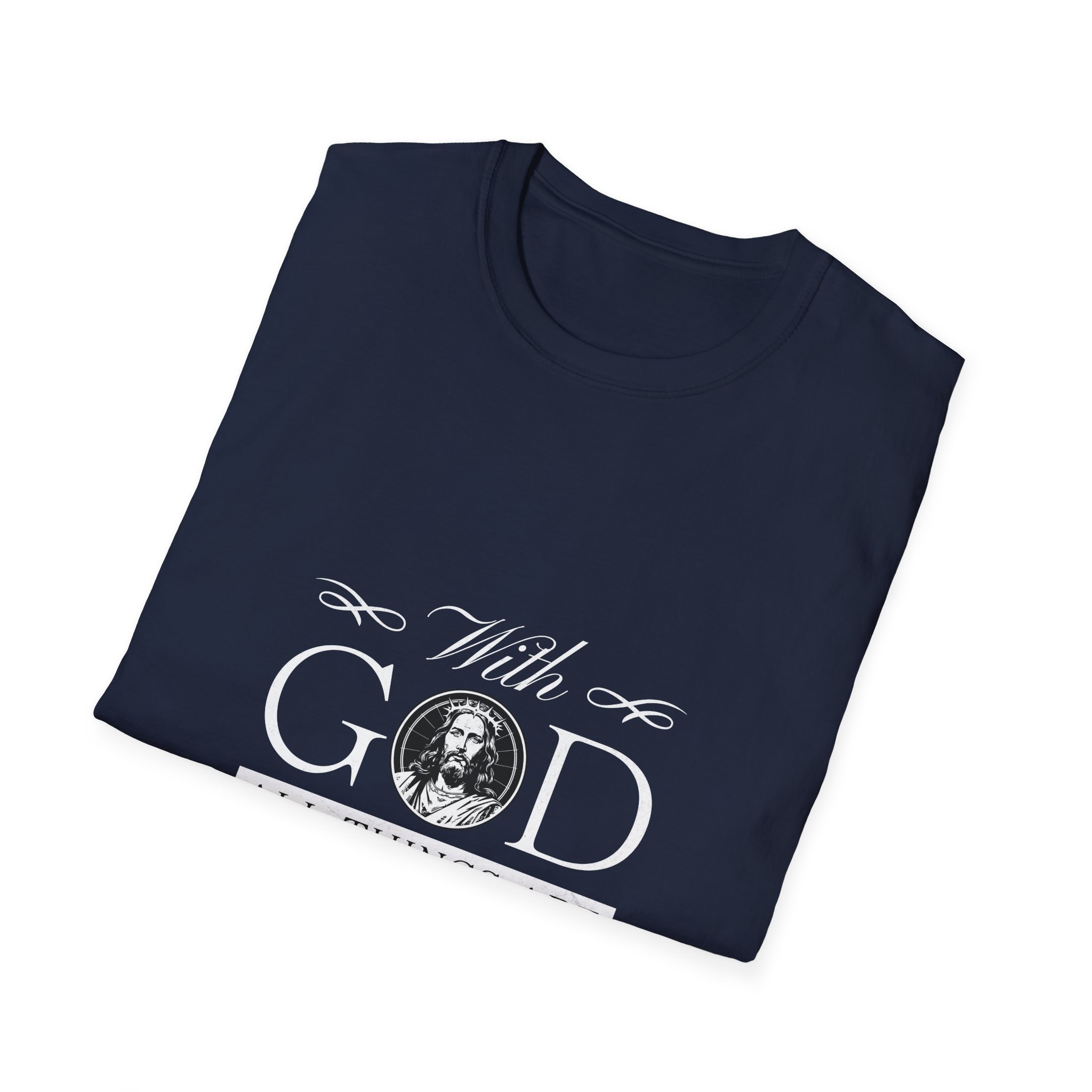 Faith T-Shirt — "With God All Things Are Possible" Inspirational Christian Tee - Image 14