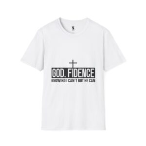 Faith-Inspired Unisex Softstyle T-Shirt - "Godfidence" Motivational Tee