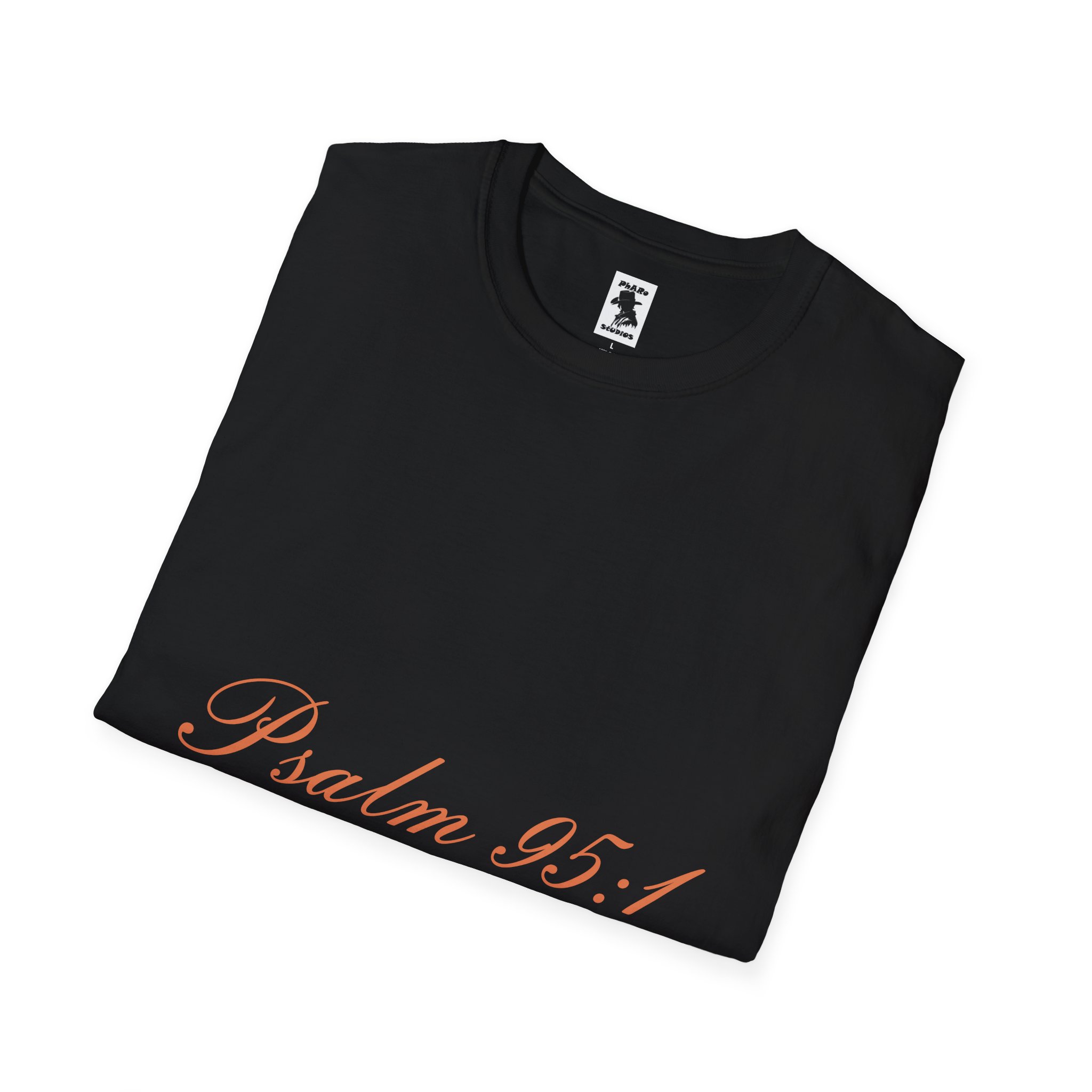 Inspirational Psalm 95:1 Unisex Softstyle T-Shirt - Image 8