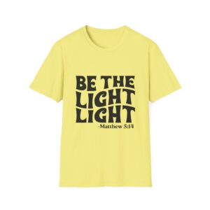 Be The Light T‑Shirt — Matthew 5:14 Inspirational Christian Tee