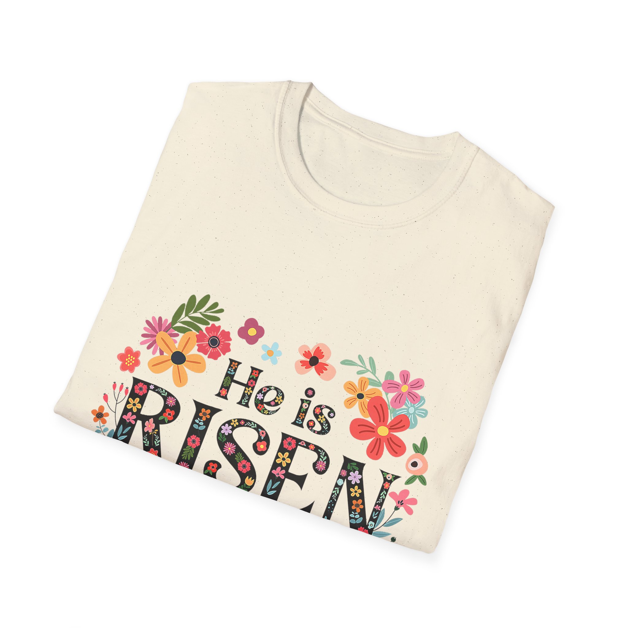 He Is Risen Floral T-Shirt — Matthew 28:6 Easter Christian Tee - Image 8