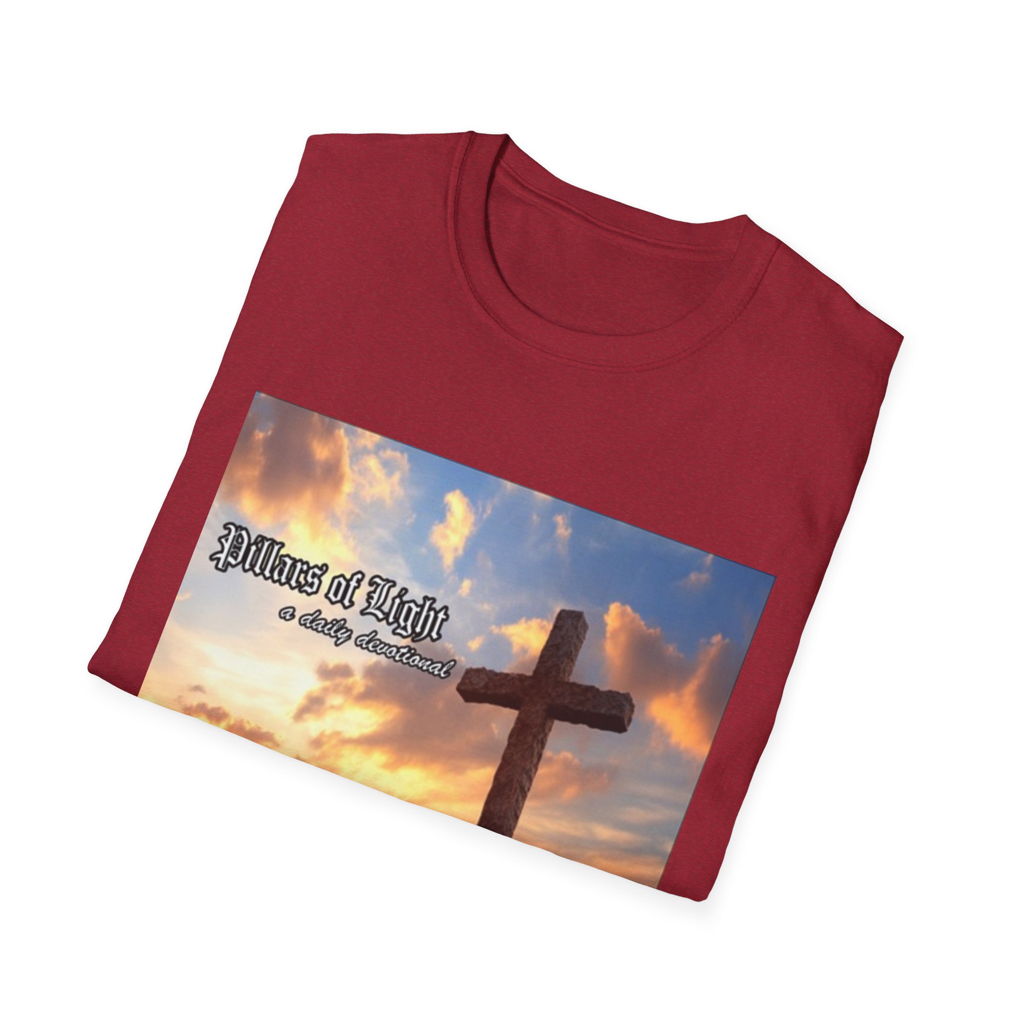Pillars of Light Devotional Podcast T-Shirt — The Truth in the Darkness - Image 36