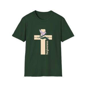 Christian Cross T-Shirt — Dove & Barbed Wire Faith Graphic