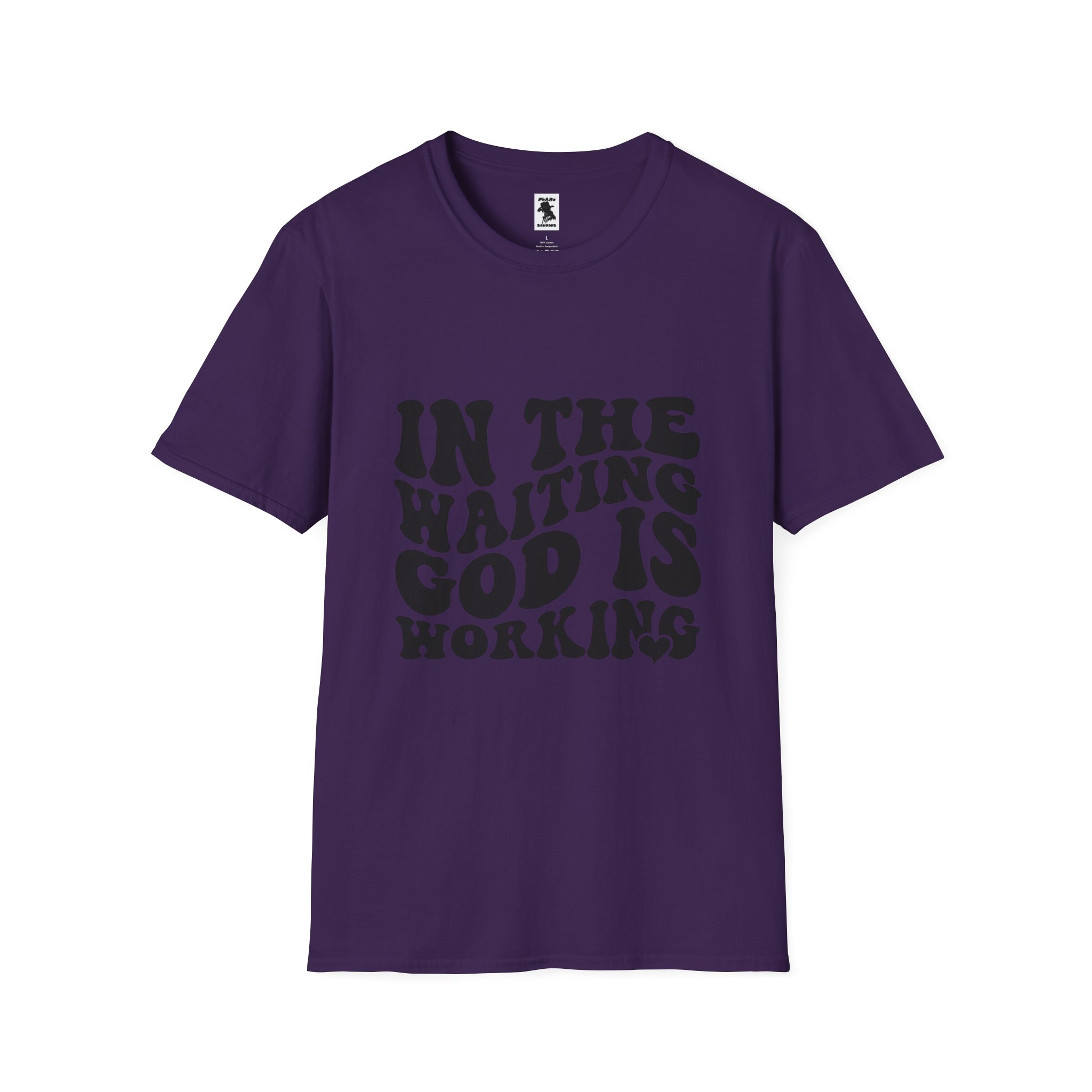 Inspirational Workout Unisex T-Shirt - 'In the Waiting God is Working' - Image 29