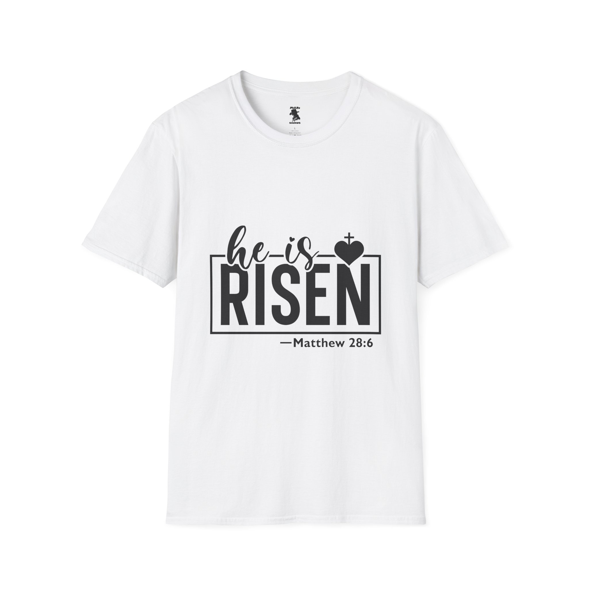 He Is Risen Unisex Softstyle T-Shirt - Faith Inspired Design for Easter Celebrations - Image 5