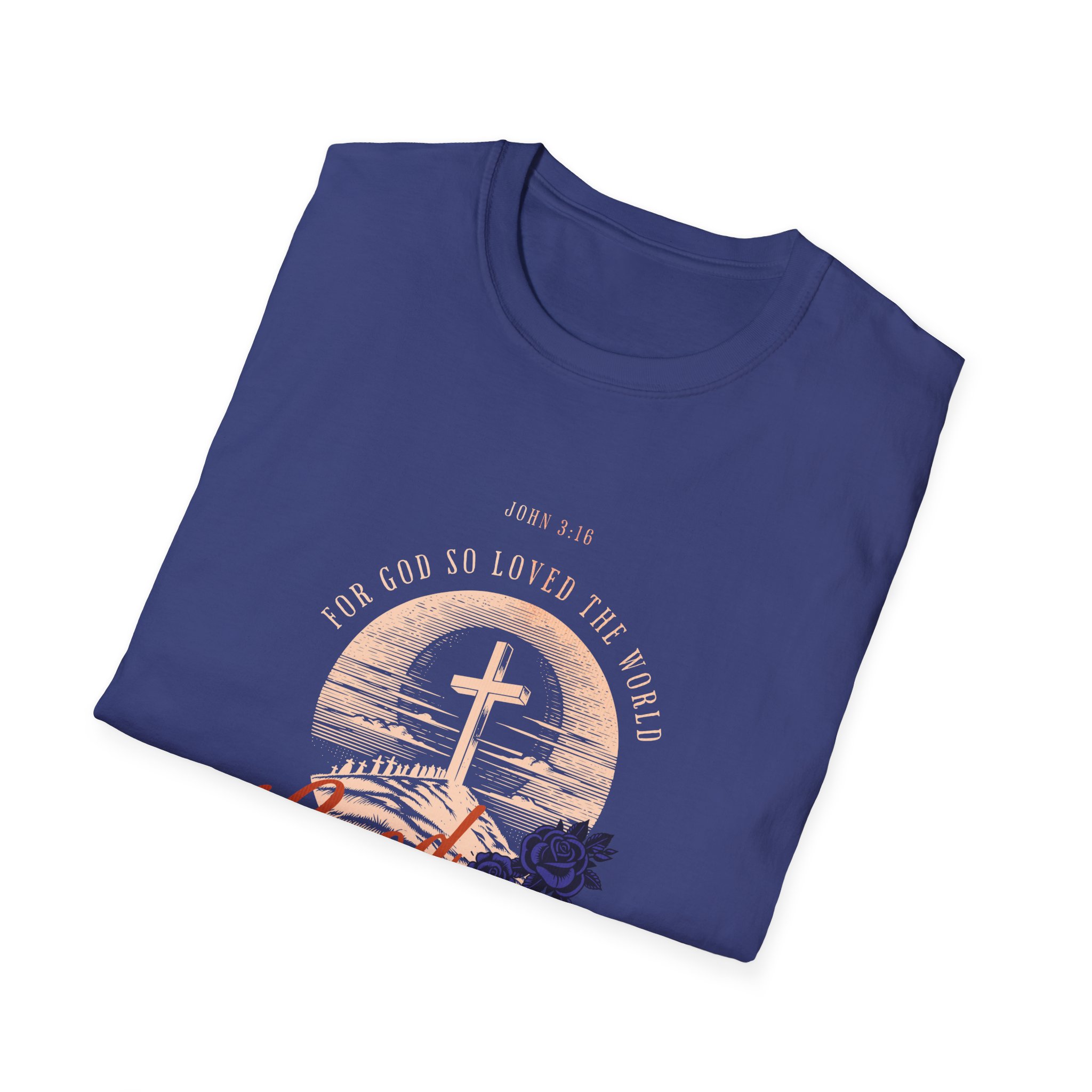 Good Friday Cross T-Shirt — Jesus Loved the World Christian Tee - Image 12