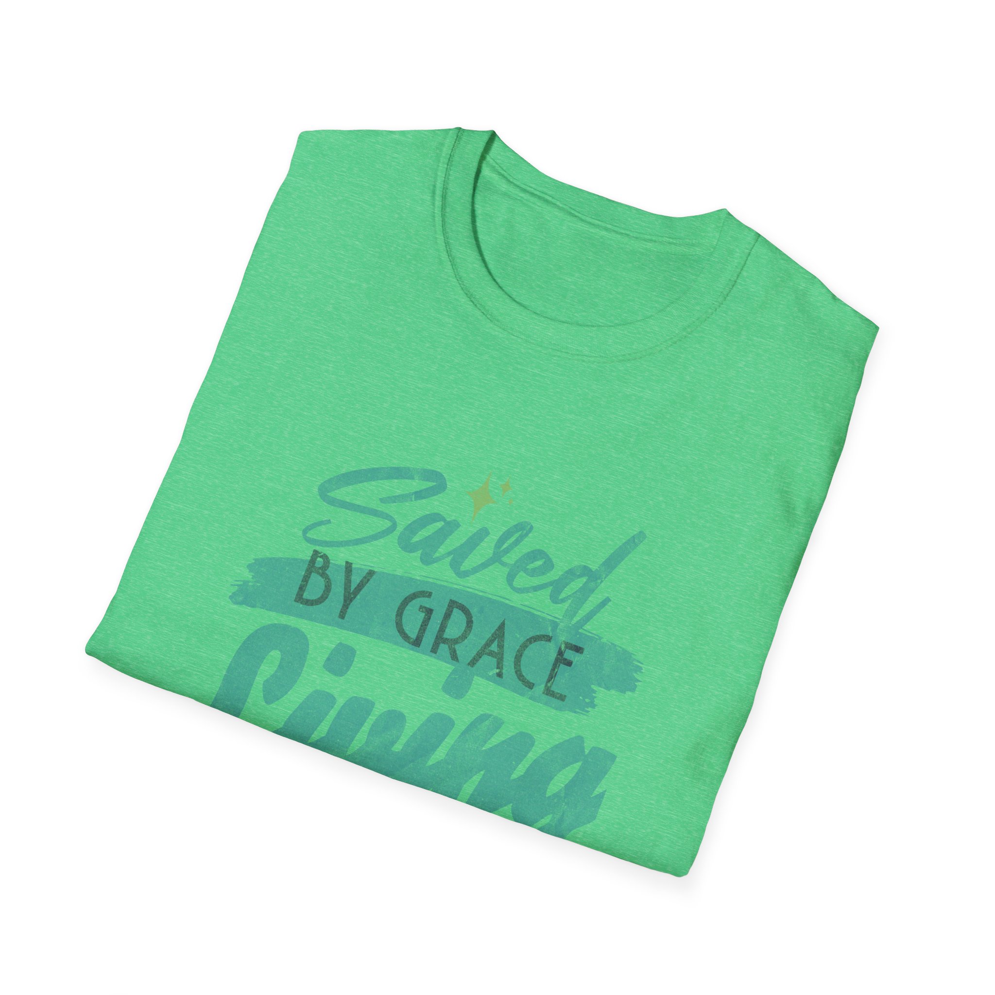 Saved by Grace, Living by Faith T-Shirt — Christian Faith Graphic Tee - Image 8