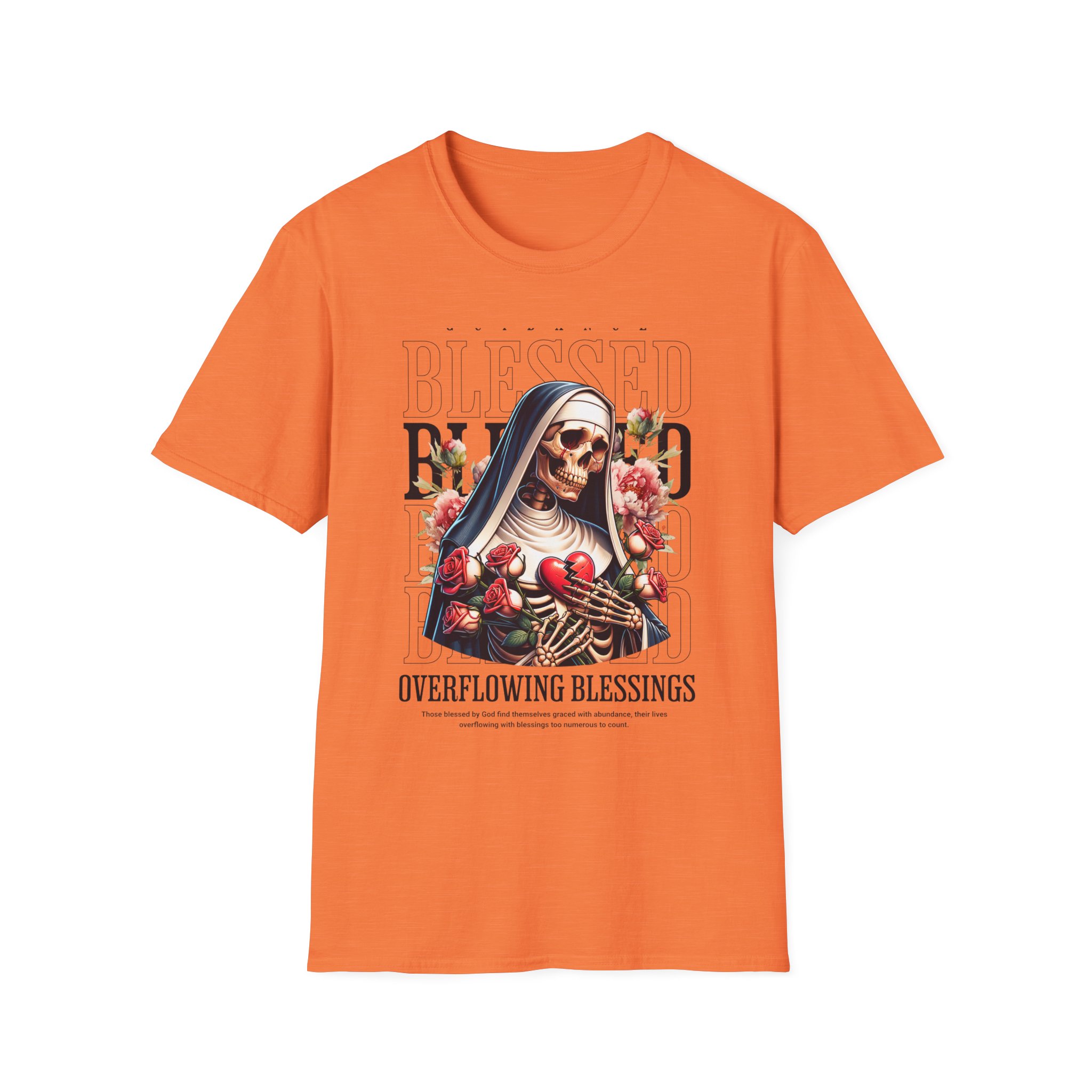Blessed Nun T-Shirt — "Overflowing Blessings" Graphic Tee - Image 5