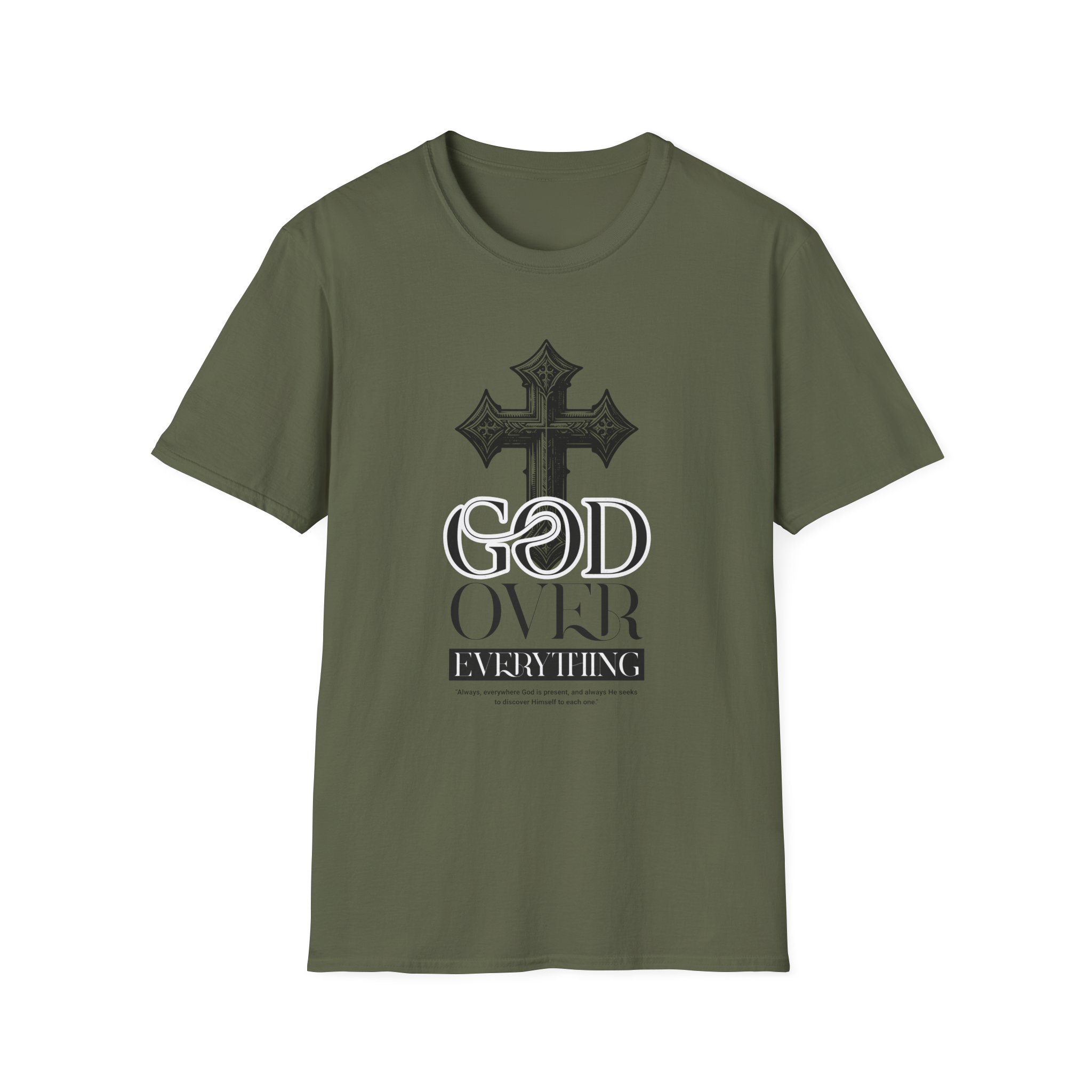 God Over Everything T-Shirt — Christian Cross Faith Tee - Image 9