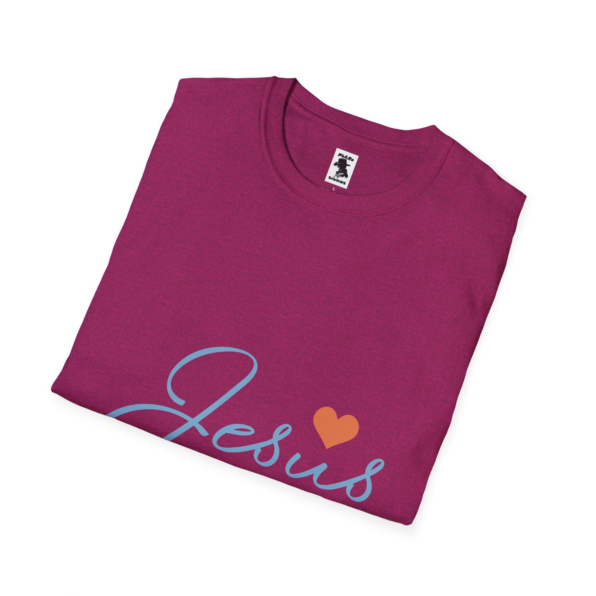 Jesus Love Unisex Softstyle T-Shirt - Faith-Inspired Casual Wear - Image 24