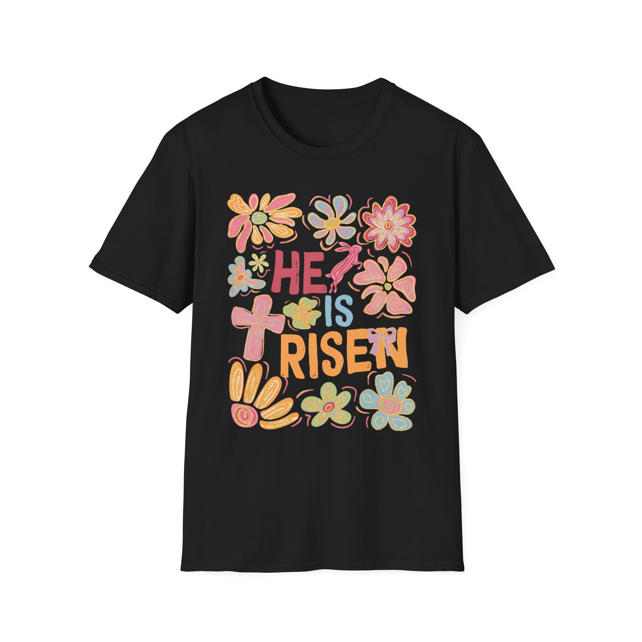 He Is Risen Floral T-Shirt