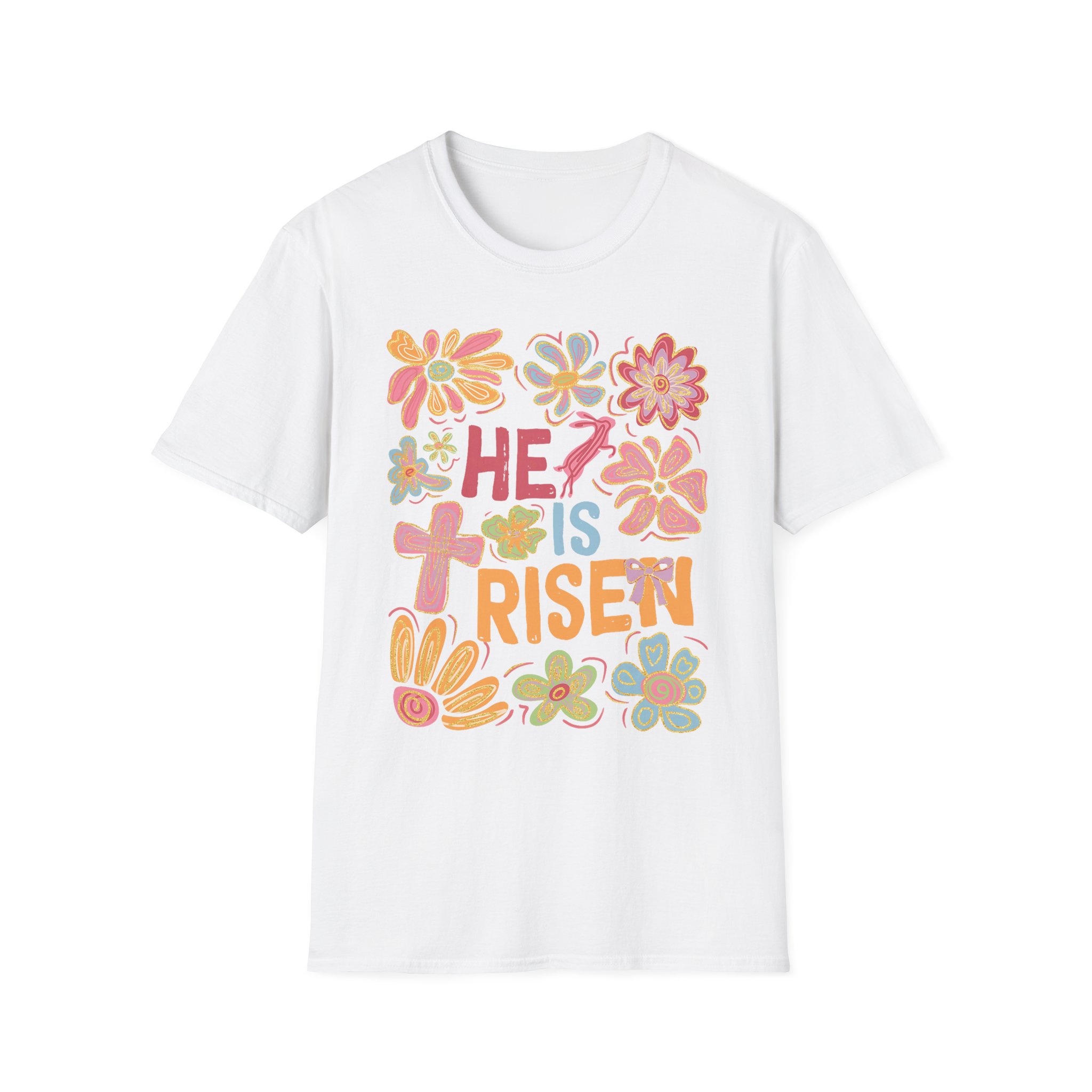 He Is Risen Floral T-Shirt - Image 3