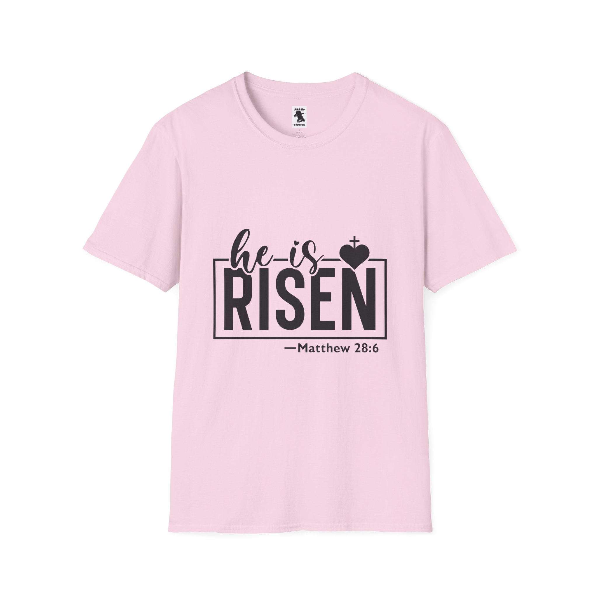 He Is Risen Unisex Softstyle T-Shirt - Faith Inspired Design for Easter Celebrations - Image 45