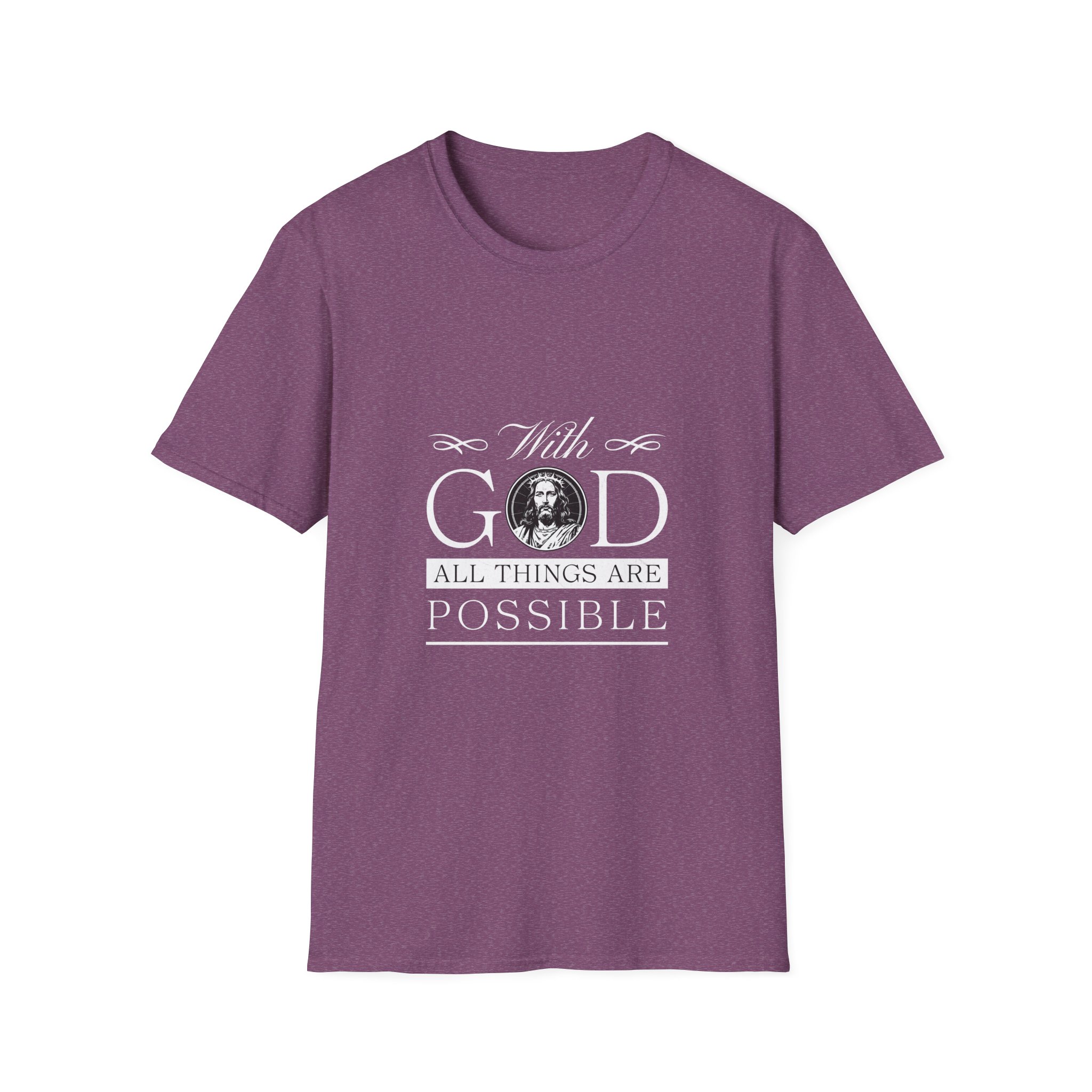 Faith T-Shirt — "With God All Things Are Possible" Inspirational Christian Tee - Image 21