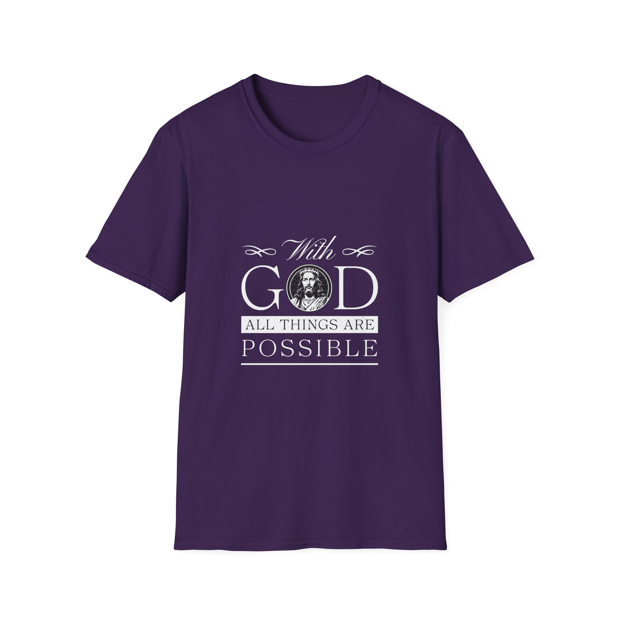 Faith T-Shirt — "With God All Things Are Possible" Inspirational Christian Tee - Image 15