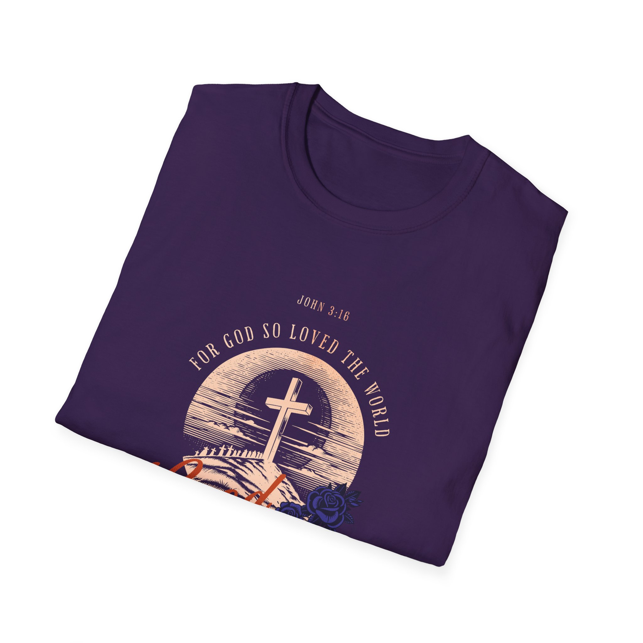 Good Friday Cross T-Shirt — Jesus Loved the World Christian Tee - Image 14