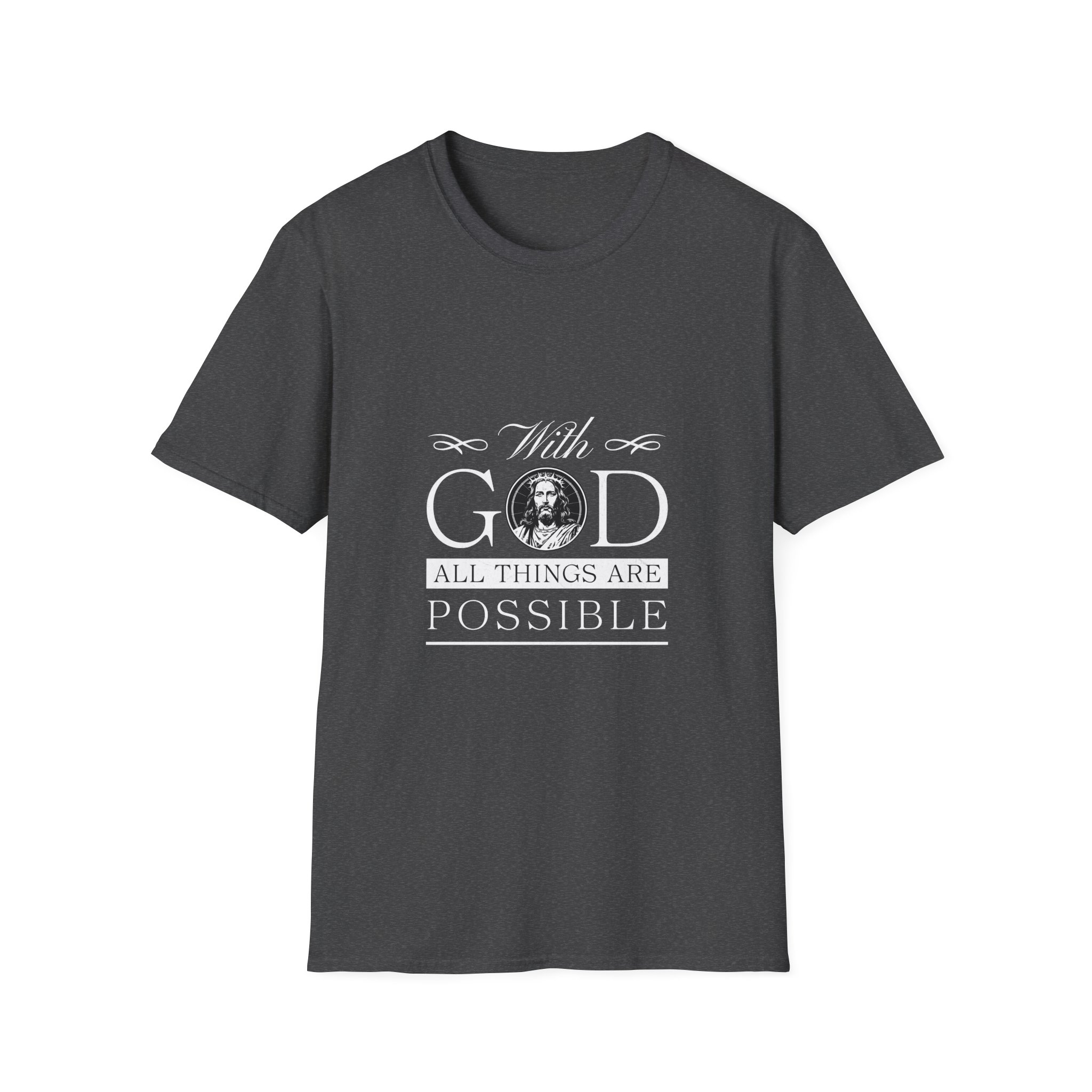 Faith T-Shirt — "With God All Things Are Possible" Inspirational Christian Tee - Image 7