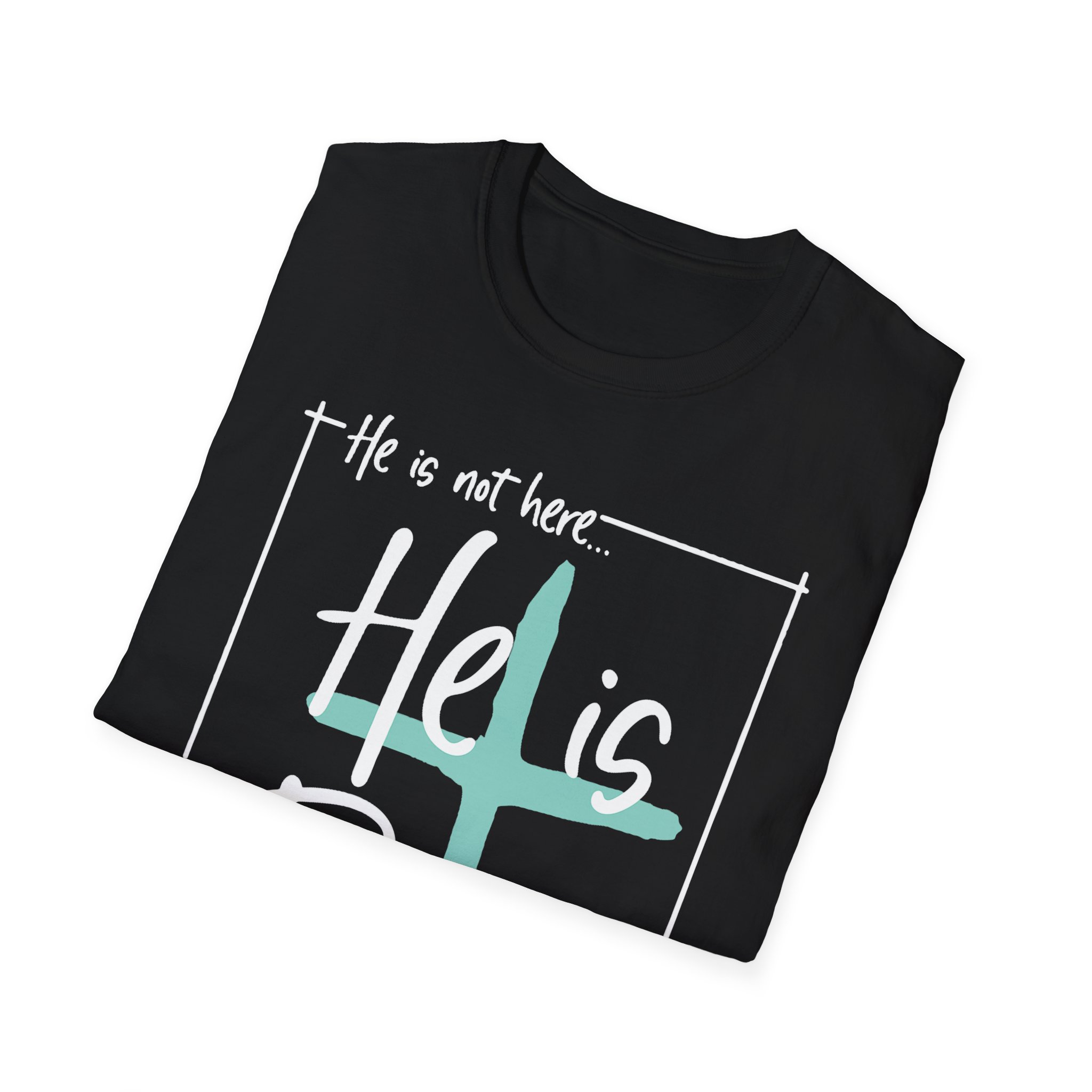 He Is Risen T-Shirt — Christian Easter Cross Tee - Image 4