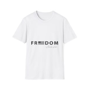 Freedom Graphic T-Shirt — Minimal American Flag Design
