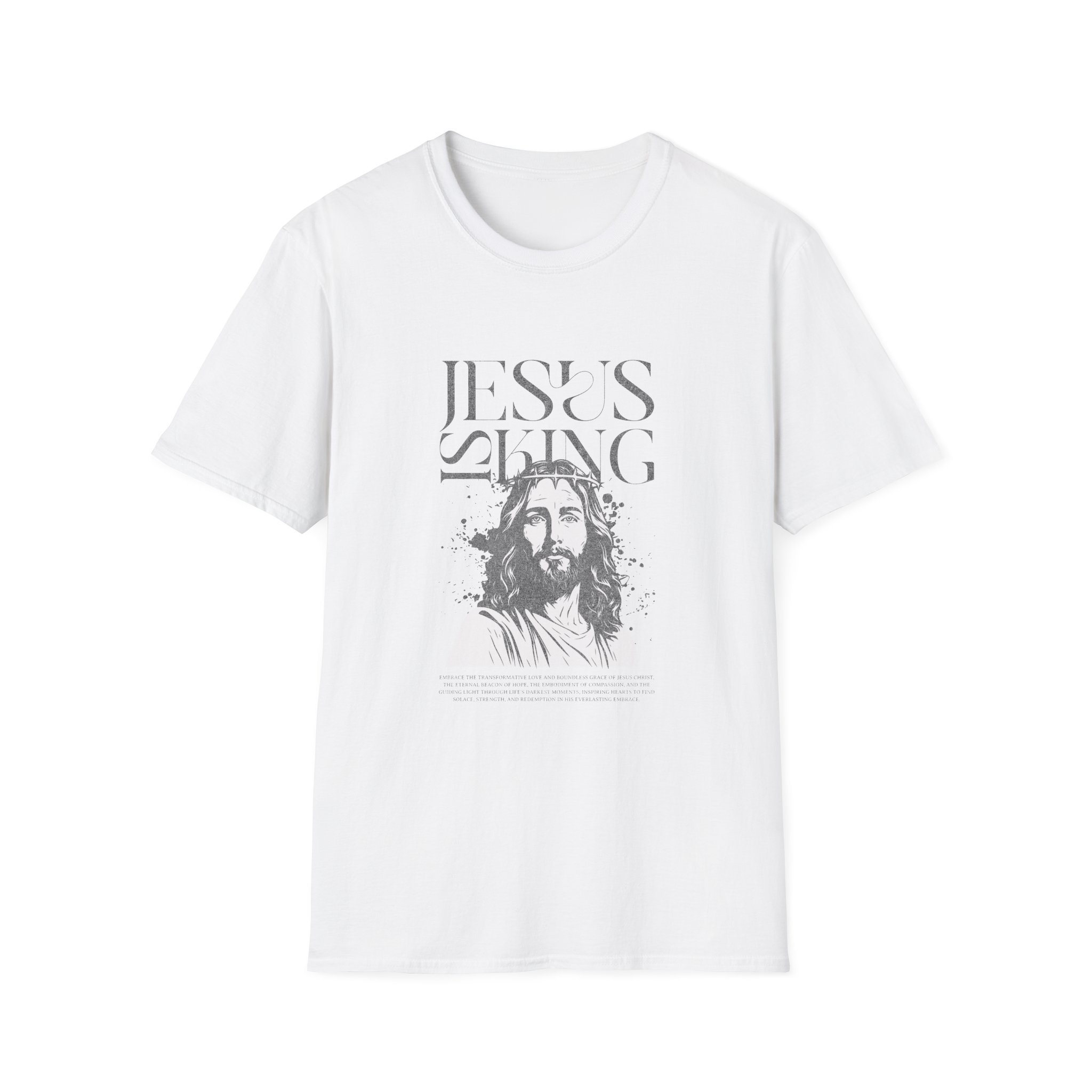 Jesus is King T-Shirt — Christian Faith Graphic Tee - Image 3