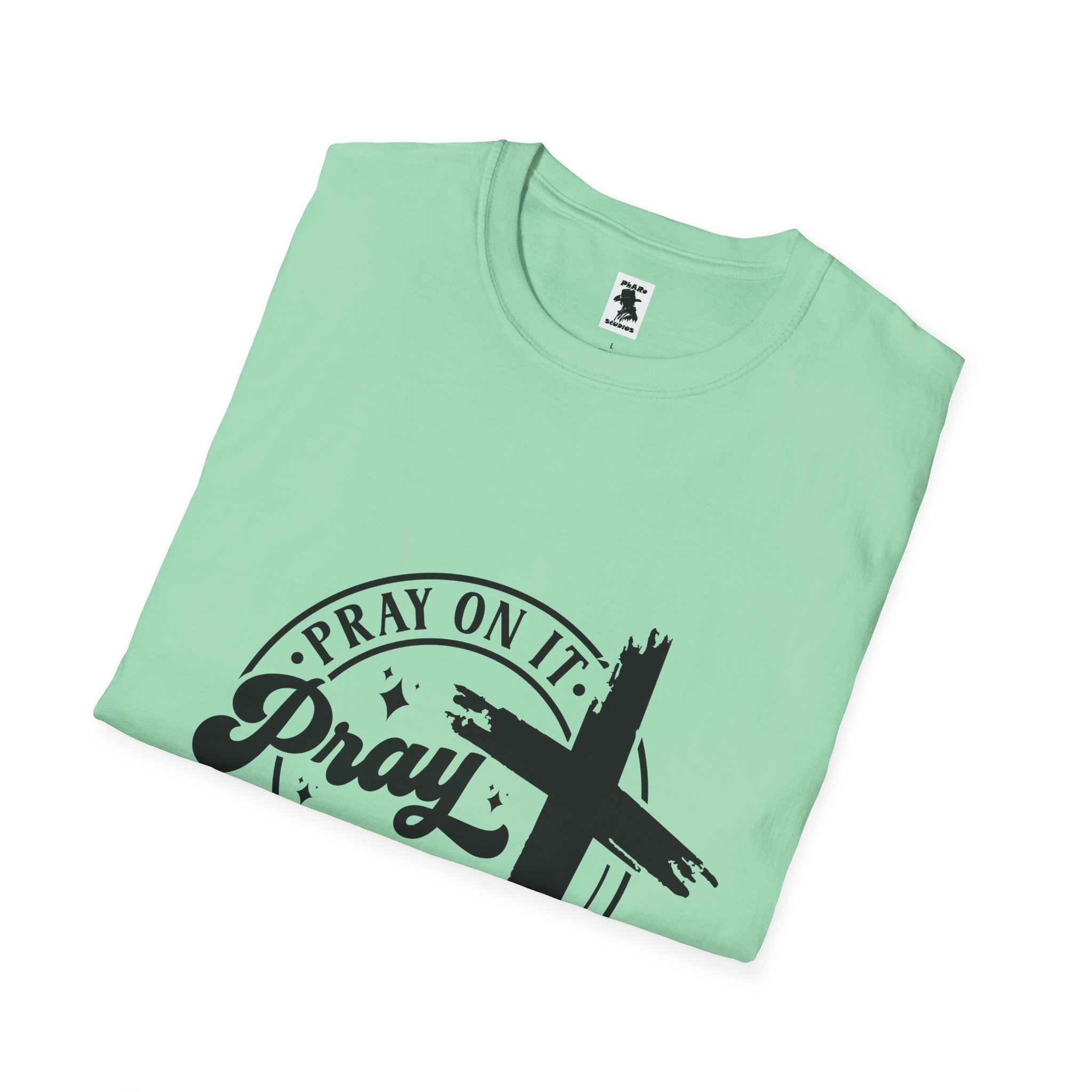 Inspirational Unisex Softstyle T-Shirt - "Pray On It, Pray Through It" - Image 4