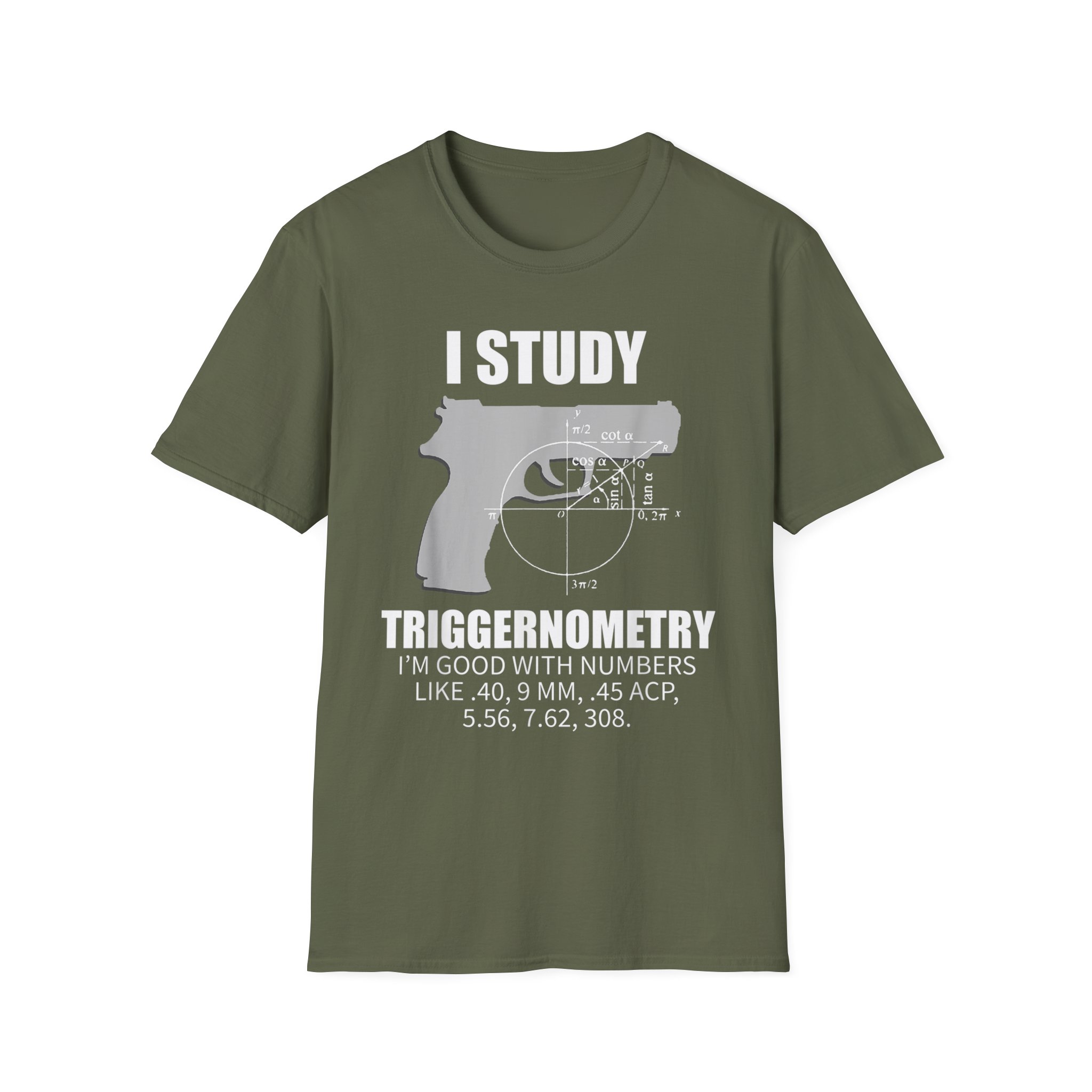 Triggernometry T-Shirt — “I Study Triggernometry” Gun Humor Tee